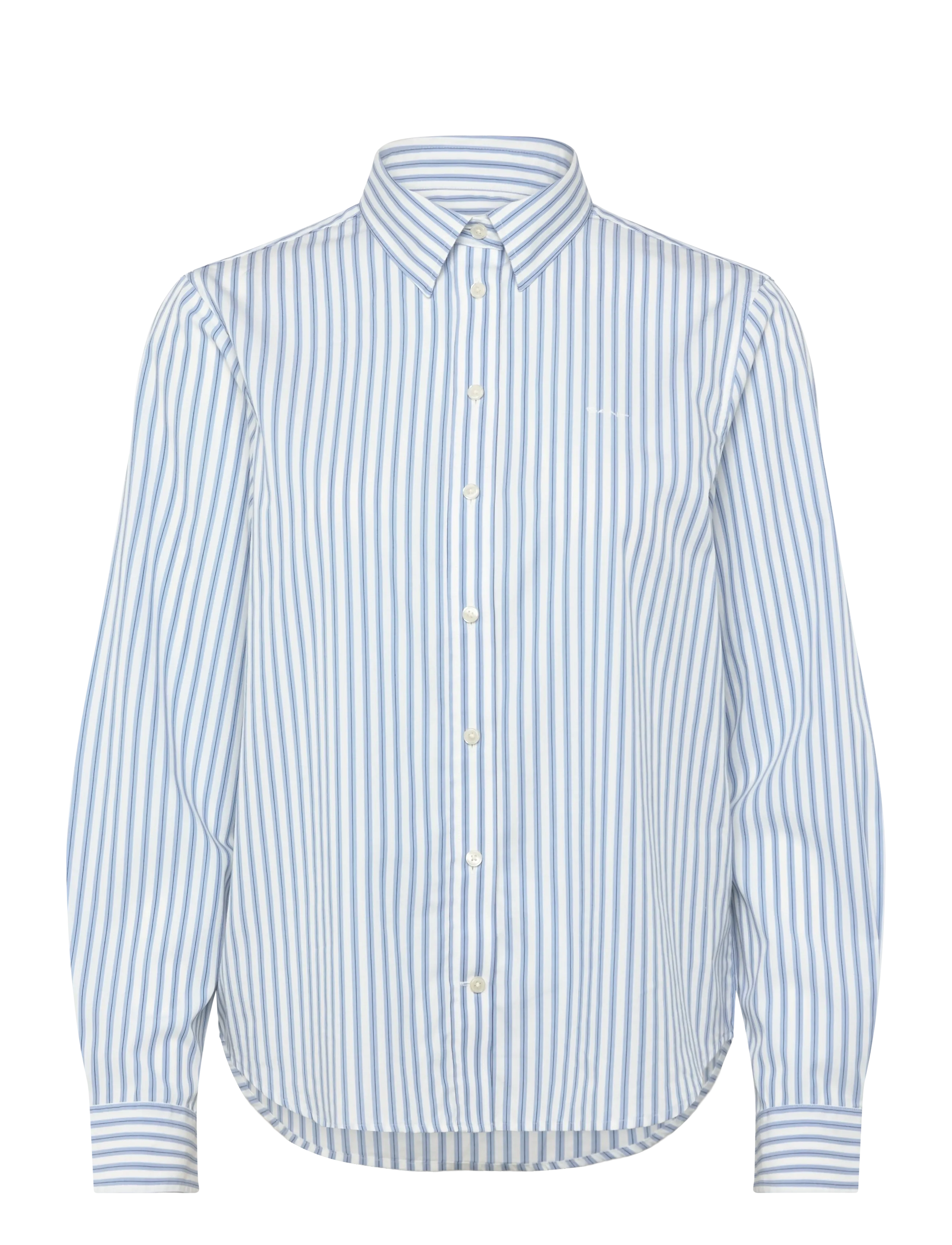 Gant REG CLASSIC POPLIN STRIPED SHIRT - Tøj - CLEAR SKY / blue