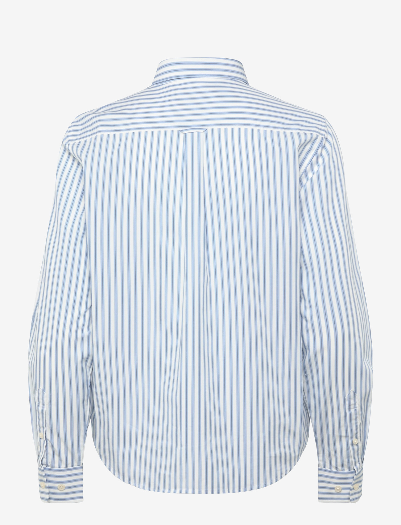 GANT - REG CLASSIC POPLIN STRIPED SHIRT - långärmade skjortor - clear sky - 1