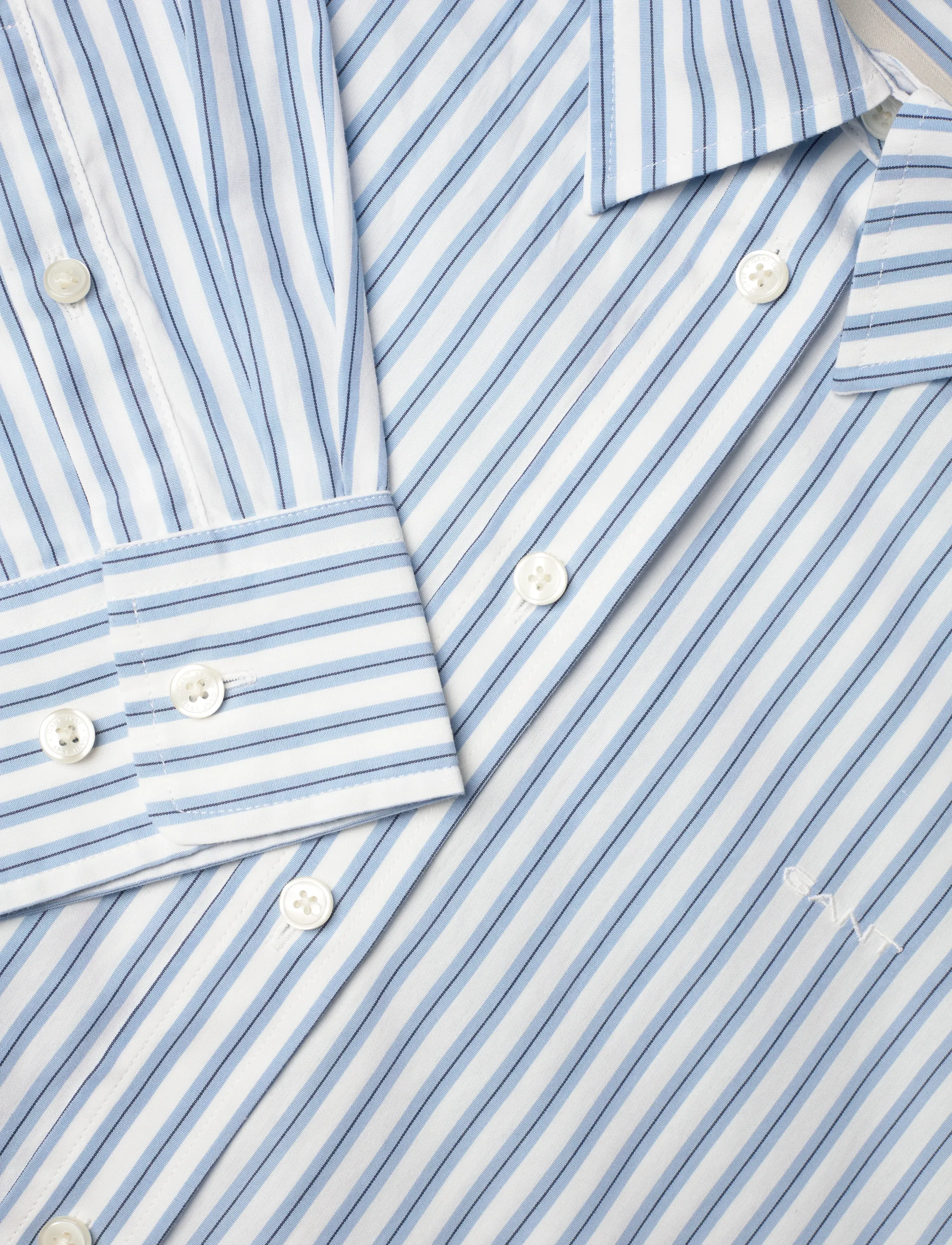 Gant - REG CLASSIC POPLIN STRIPED SHIRT - clear sky - 2