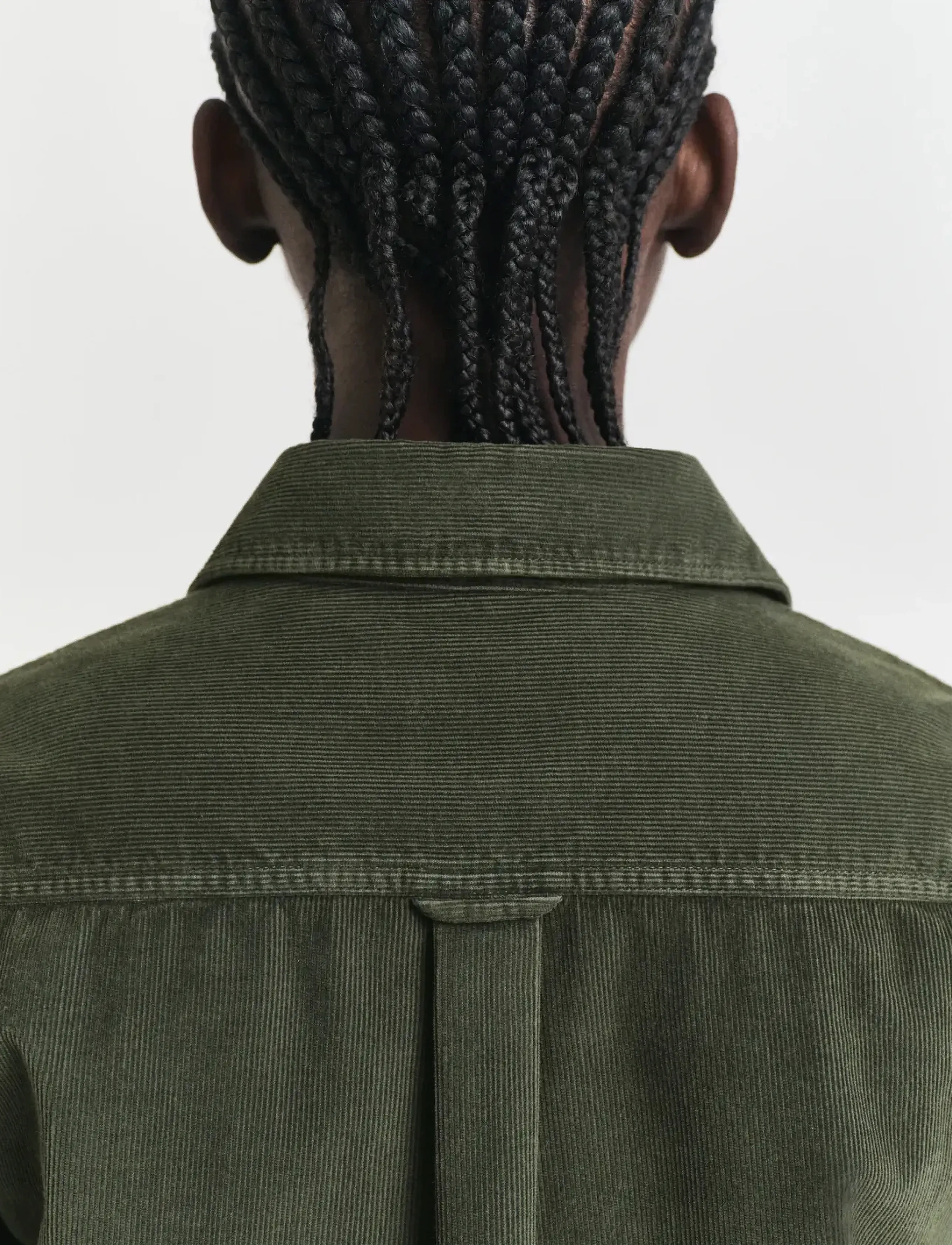 Gant - REG CORD SHIRT - dark moss green - 3