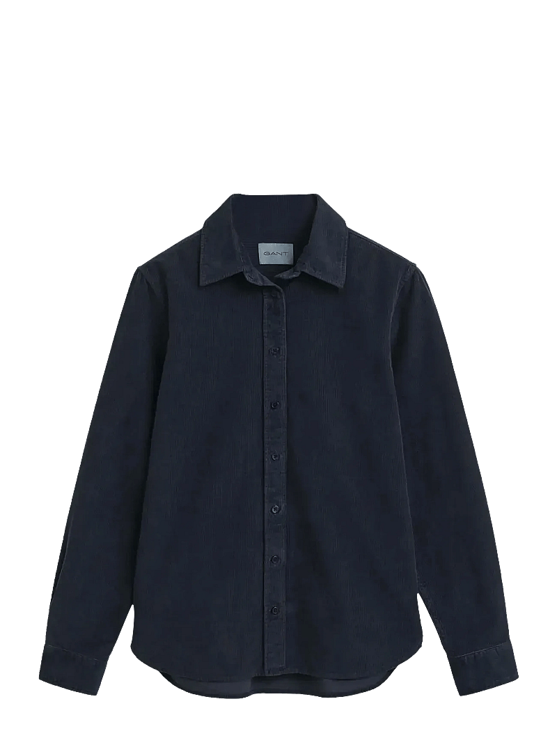 GANT - REG CORD SHIRT - långärmade skjortor - evening blue - 1