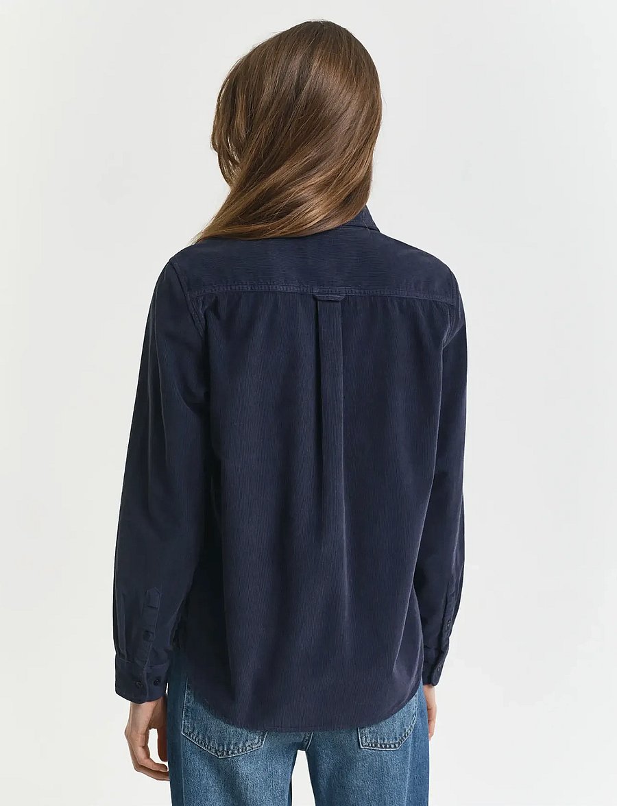 Gant - REG CORD SHIRT - chemises à manches longues - evening blue - 2