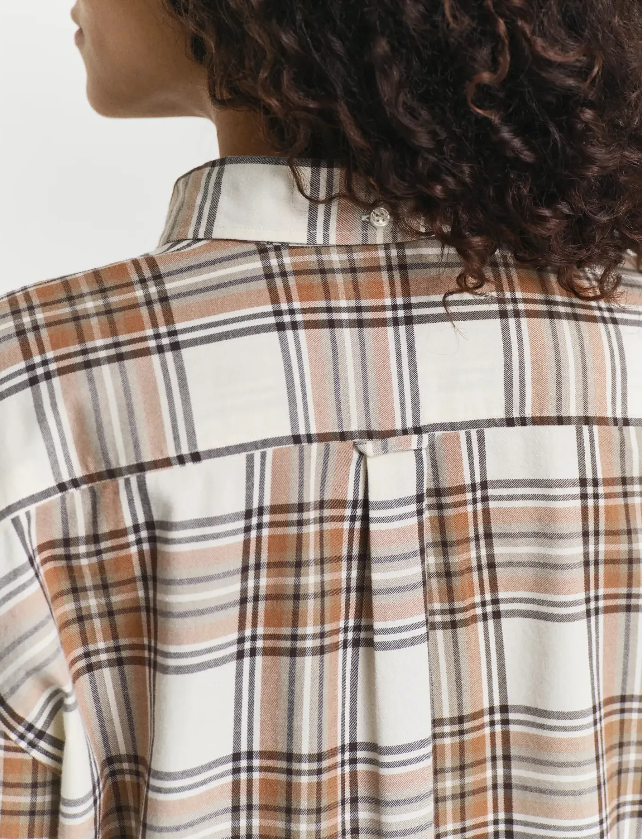 Gant REL CHECKED FLANNEL BD SHIRT - Hemden - CREAM / cream