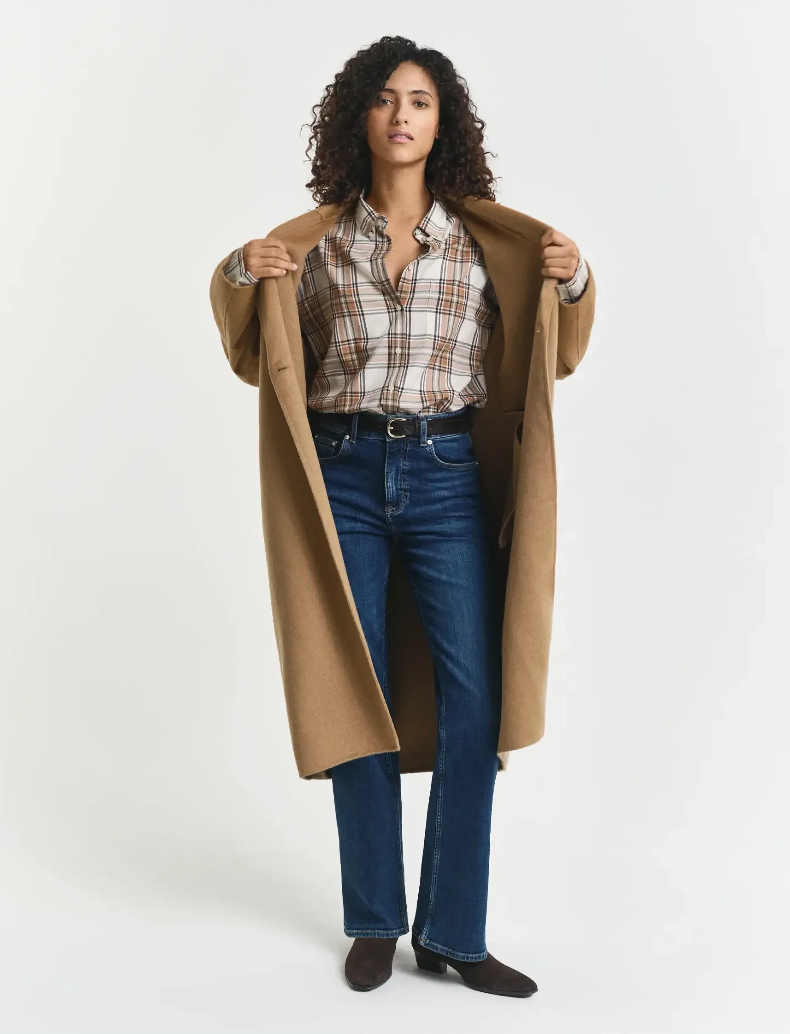 Gant - REL CHECKED FLANNEL BD SHIRT - cream - 3