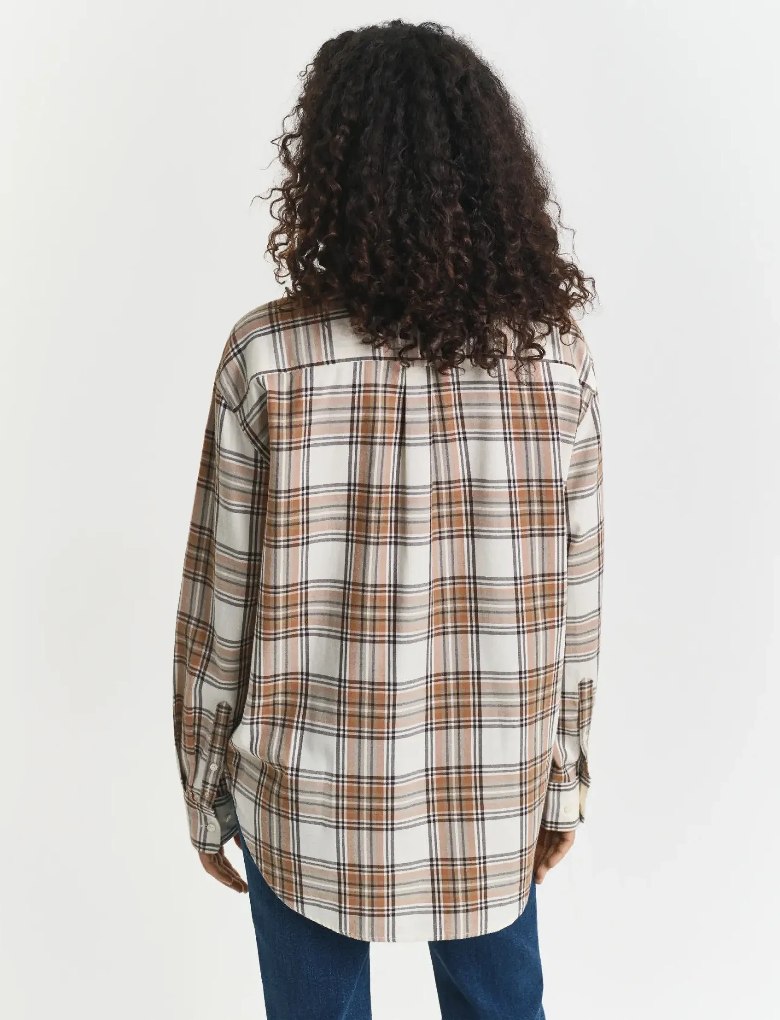 Gant Rel Checked Flannel Bd Shirt skjortor & blusar dam – bild 4