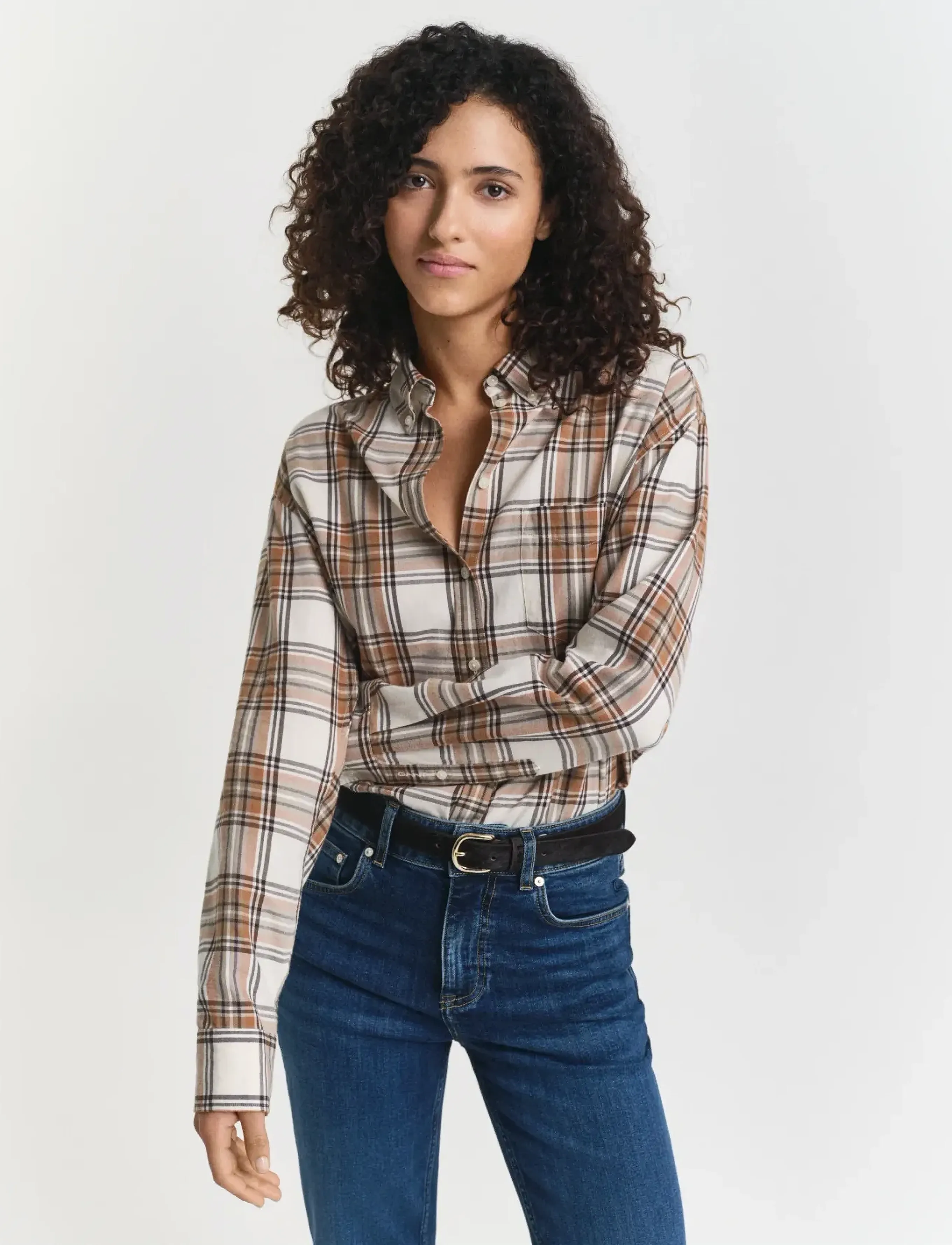 Gant Rel Checked Flannel Bd Shirt skjortor & blusar dam – bild 6