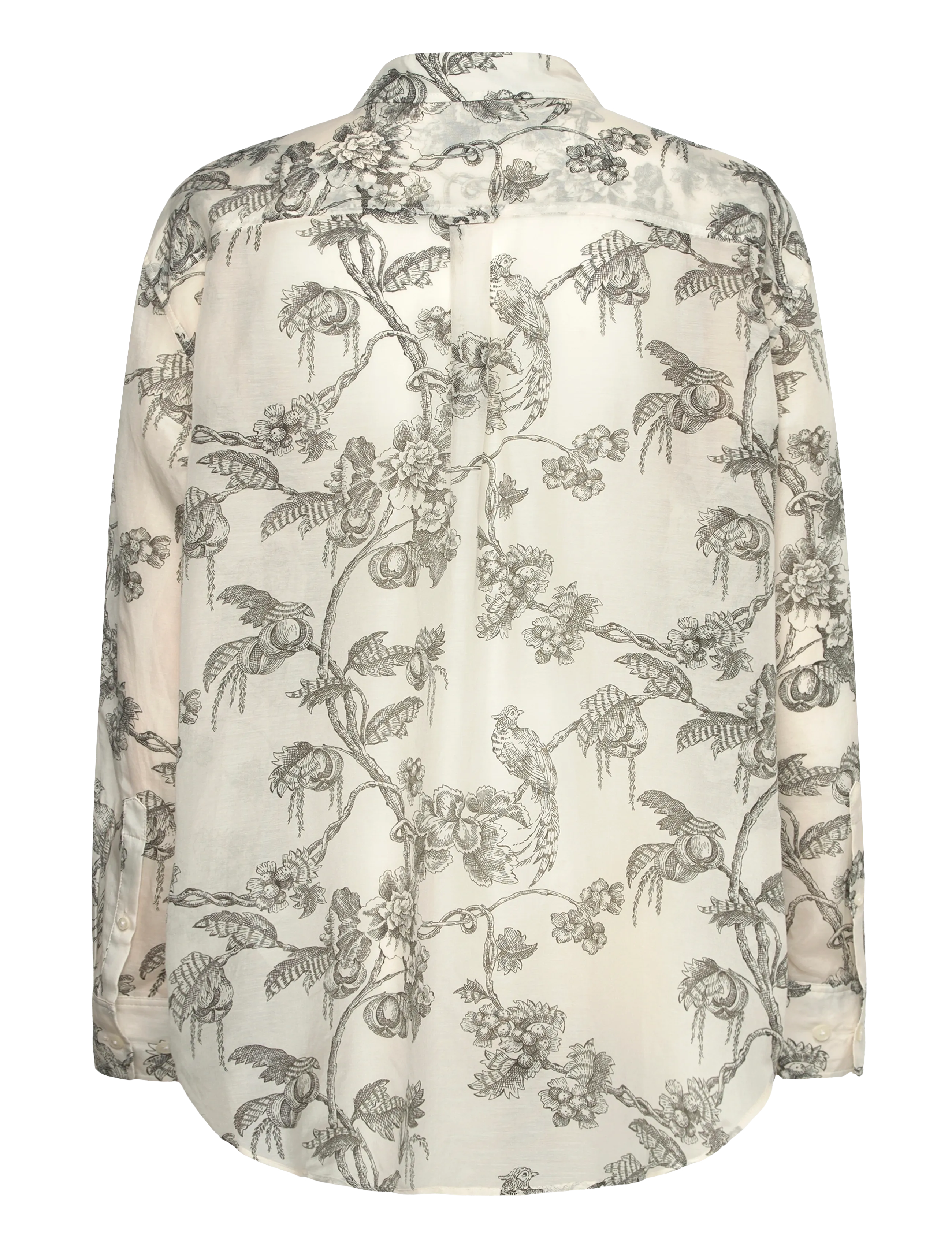 Gant - REL TREE PRINT COT SILK SHIRT - pitkähihaiset kauluspaidat - dark moss green - 1