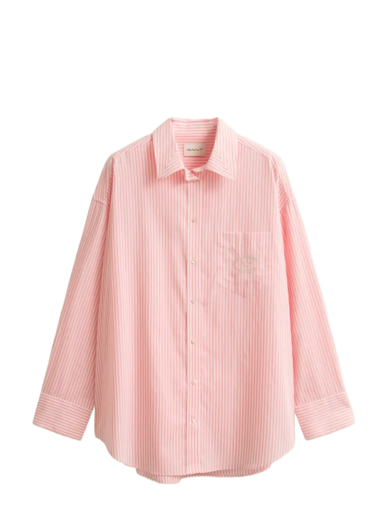Gant OS CLASSIC POPLIN STRIPE SHIRT - Tøj - LILLY PINK / pink/rose