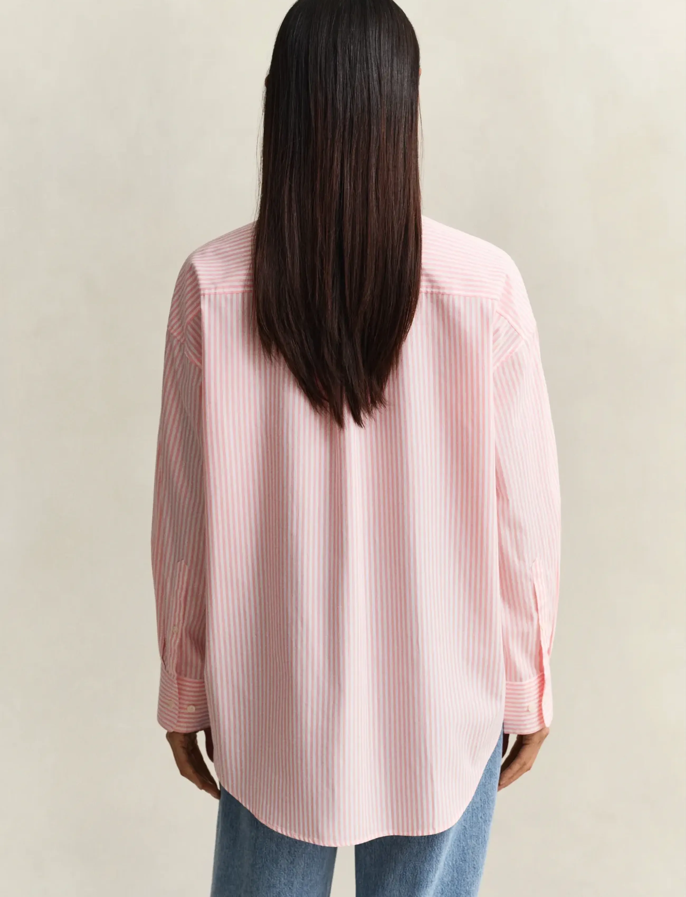 Gant - OS CLASSIC POPLIN STRIPE SHIRT - langærmede skjorter - lilly pink - 2