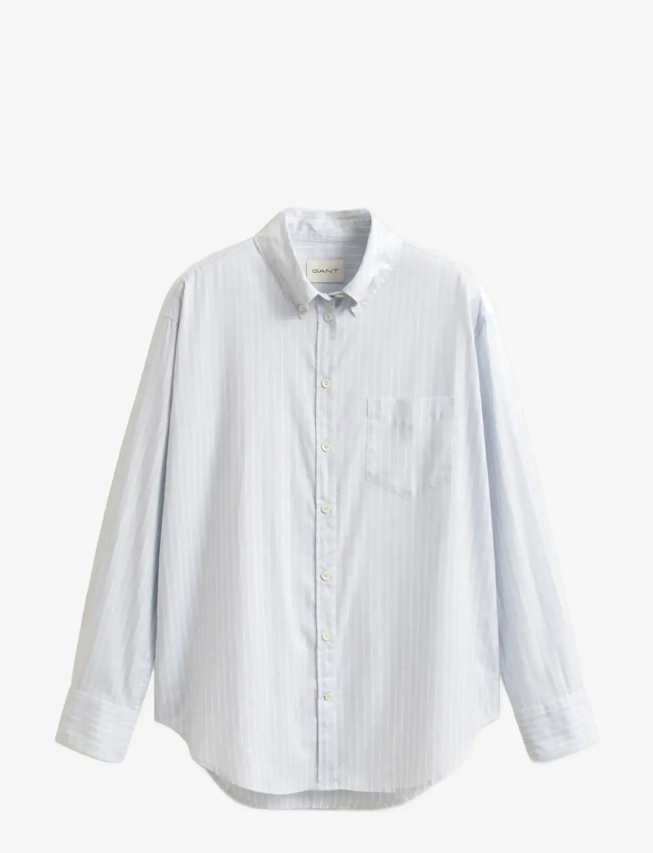 GANT - REL LUXURY OXFORD STRIPE BD SHIRT - langärmlige hemden - light blue - 1