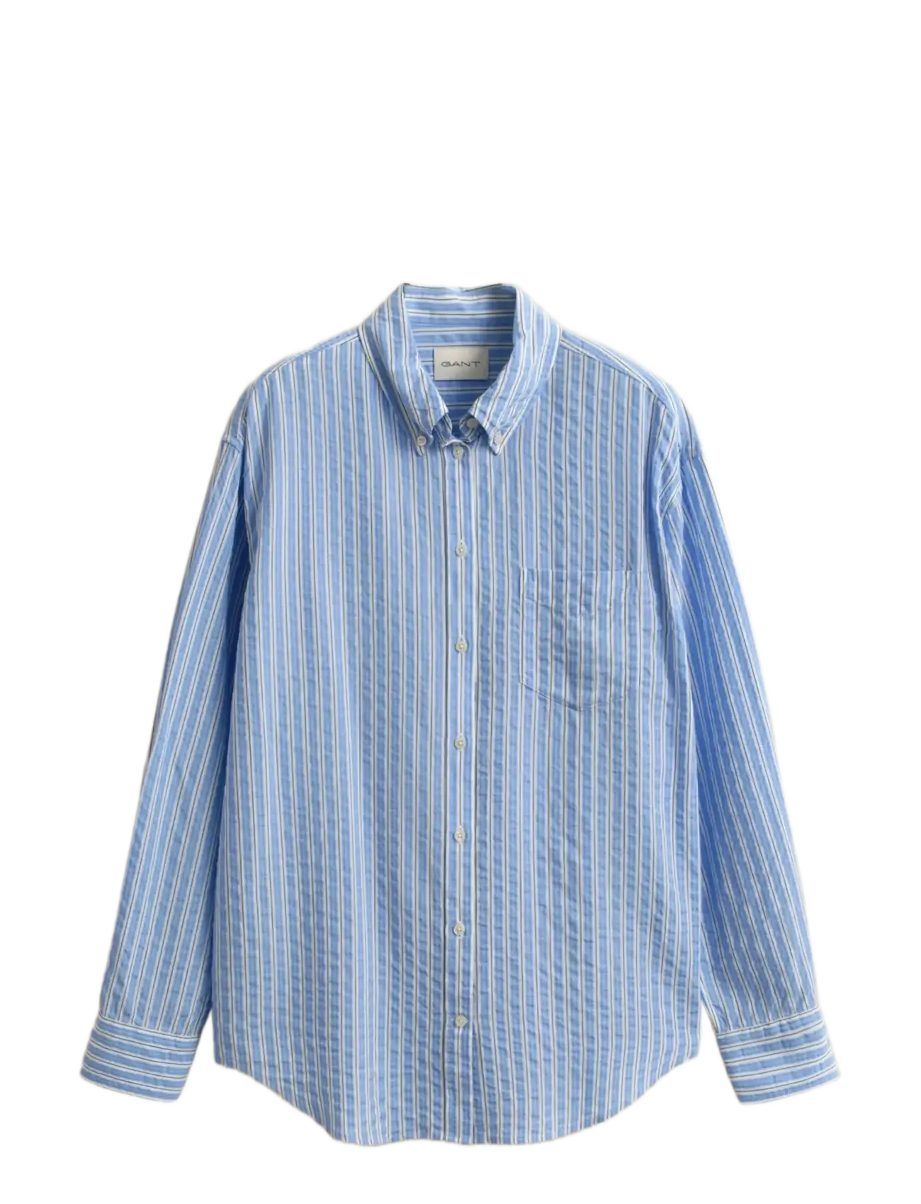 GANT REL STRIPE SEERSUCKER BD SHIRT - Uus - HYDRANGEA BLUE / blue