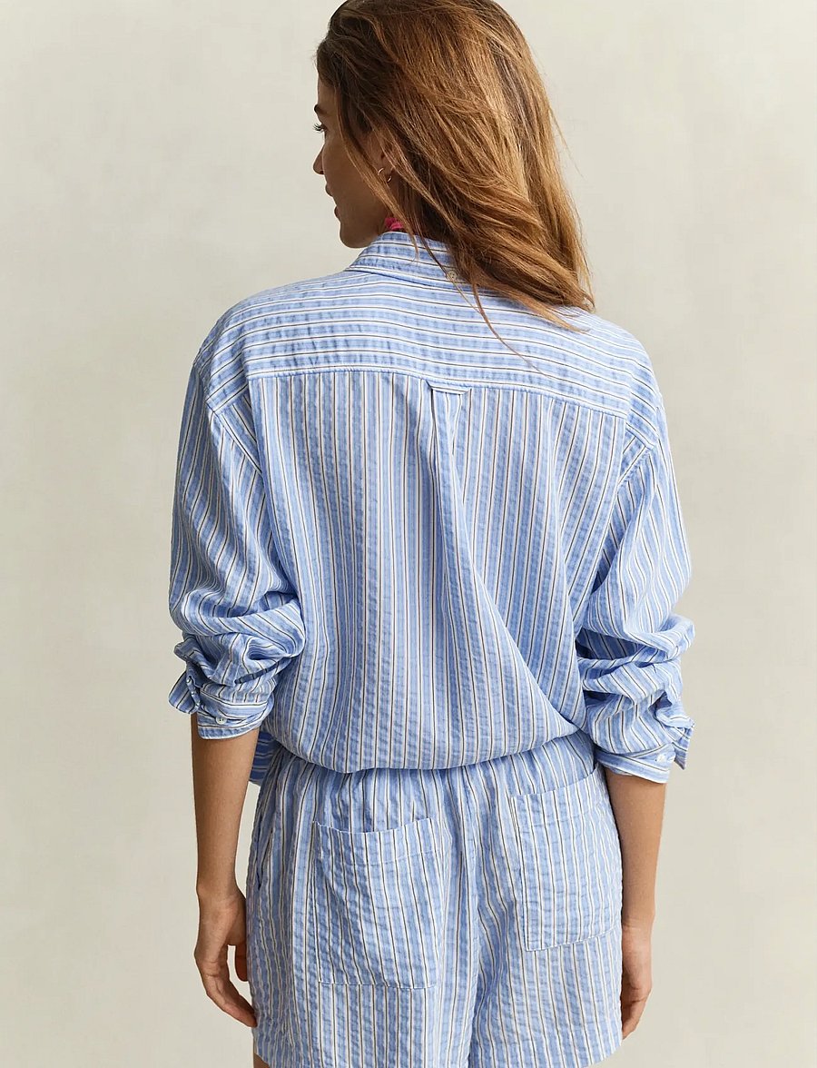 Gant - REL STRIPE SEERSUCKER BD SHIRT - hydrangea blue - 2