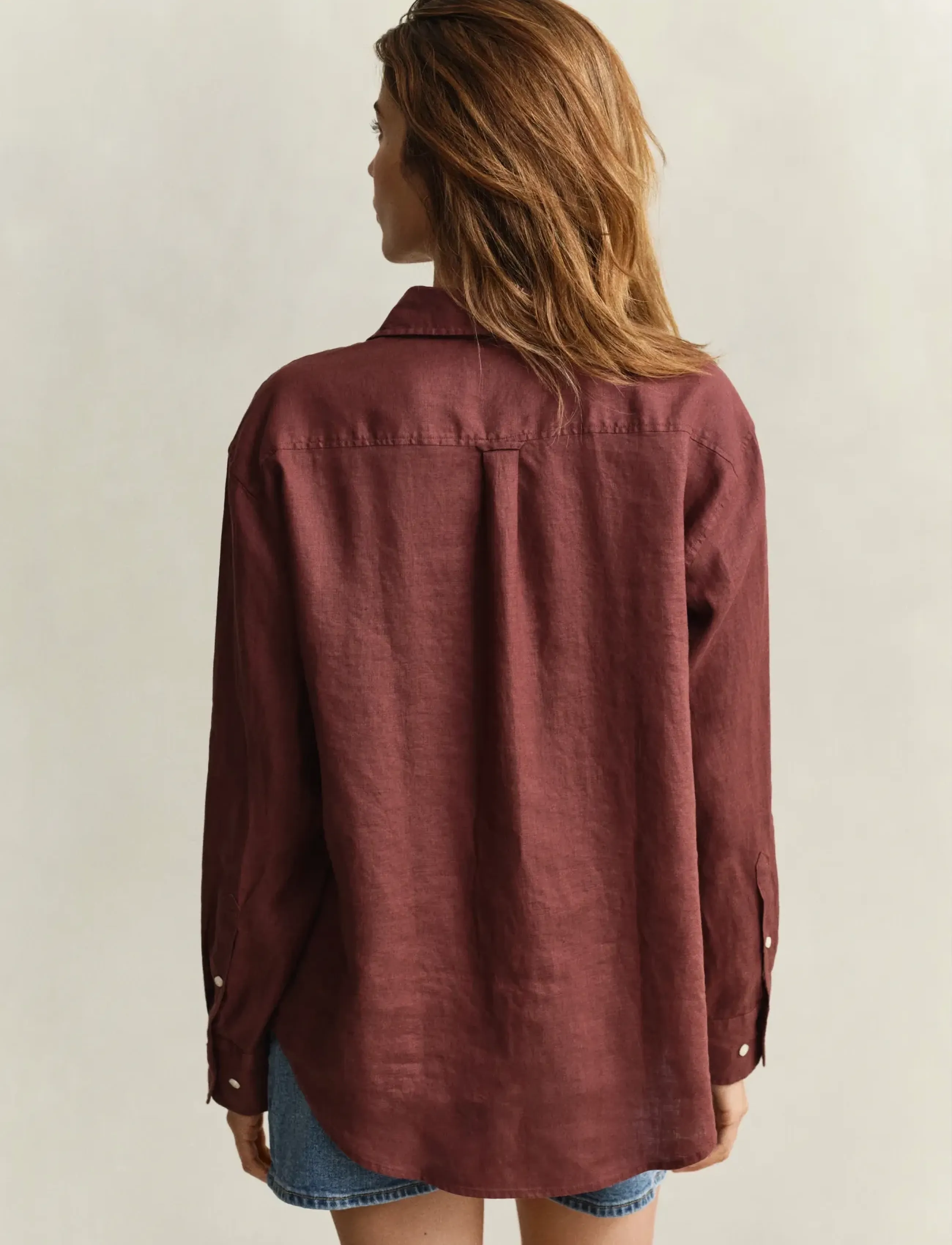Gant - REL LINEN LS SHIRT - langærmede skjorter - fresh soil - 2