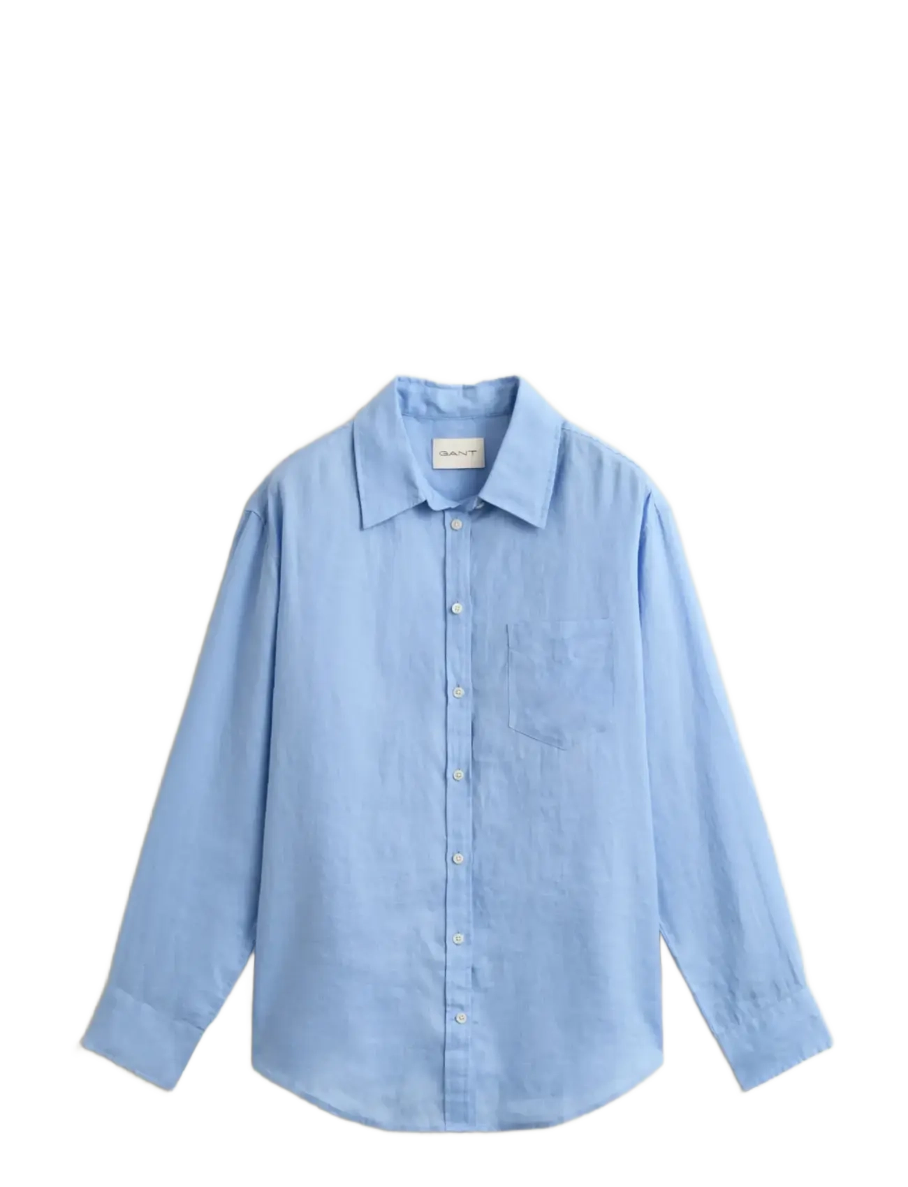 Gant REL LINEN LS SHIRT - Kläder - HYDRANGEA BLUE / blue