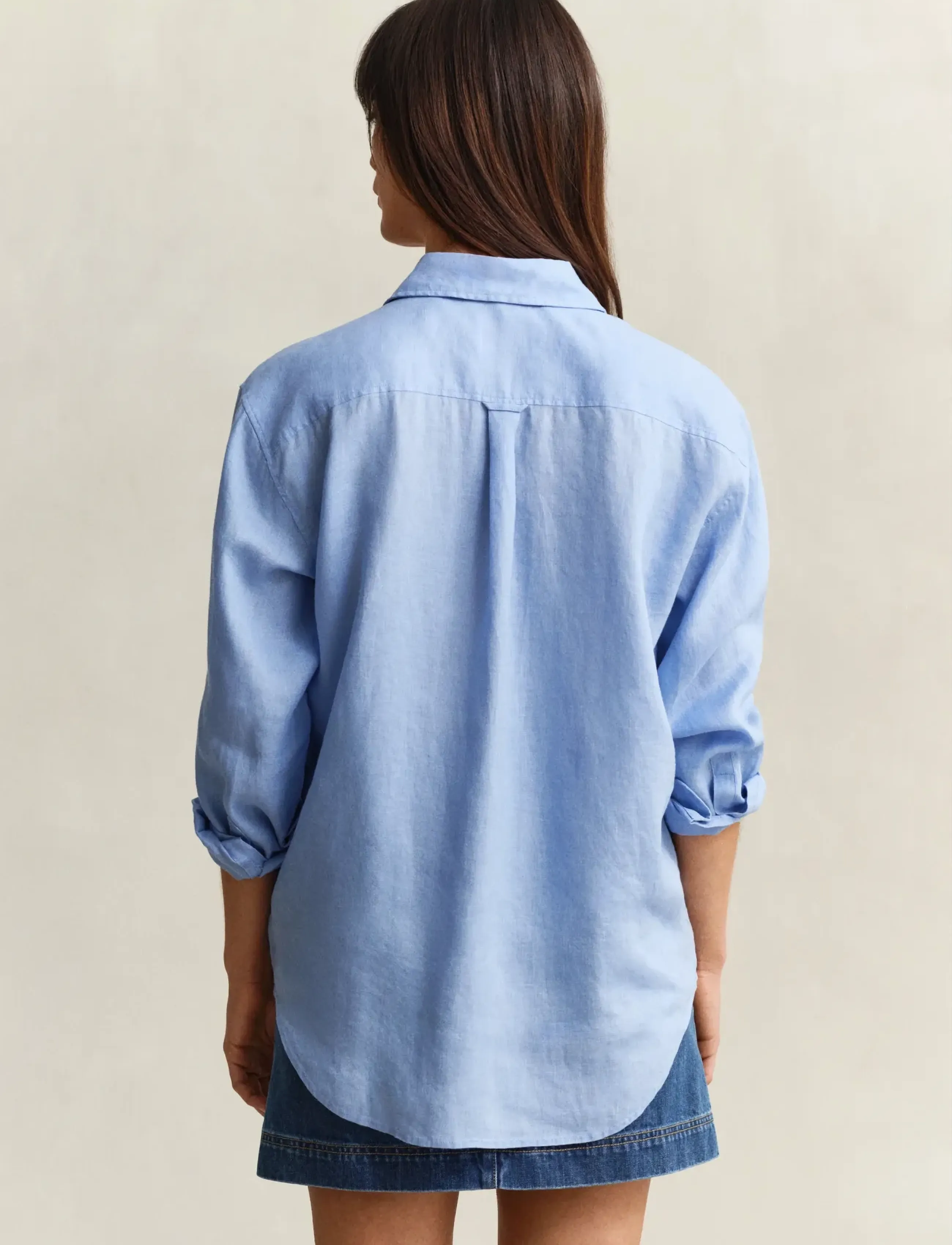 Gant - REL LINEN LS SHIRT - langärmlige hemden - hydrangea blue - 2