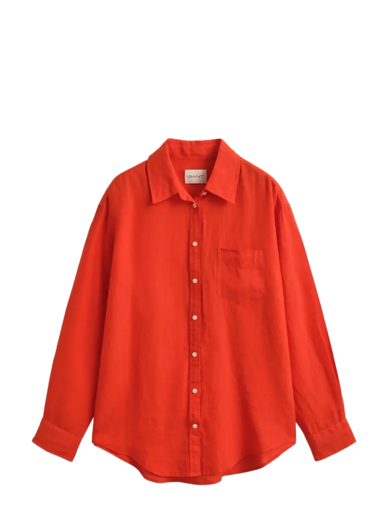 Gant REL LINEN LS SHIRT - Dagens superdeals - PERFECT RED / red
