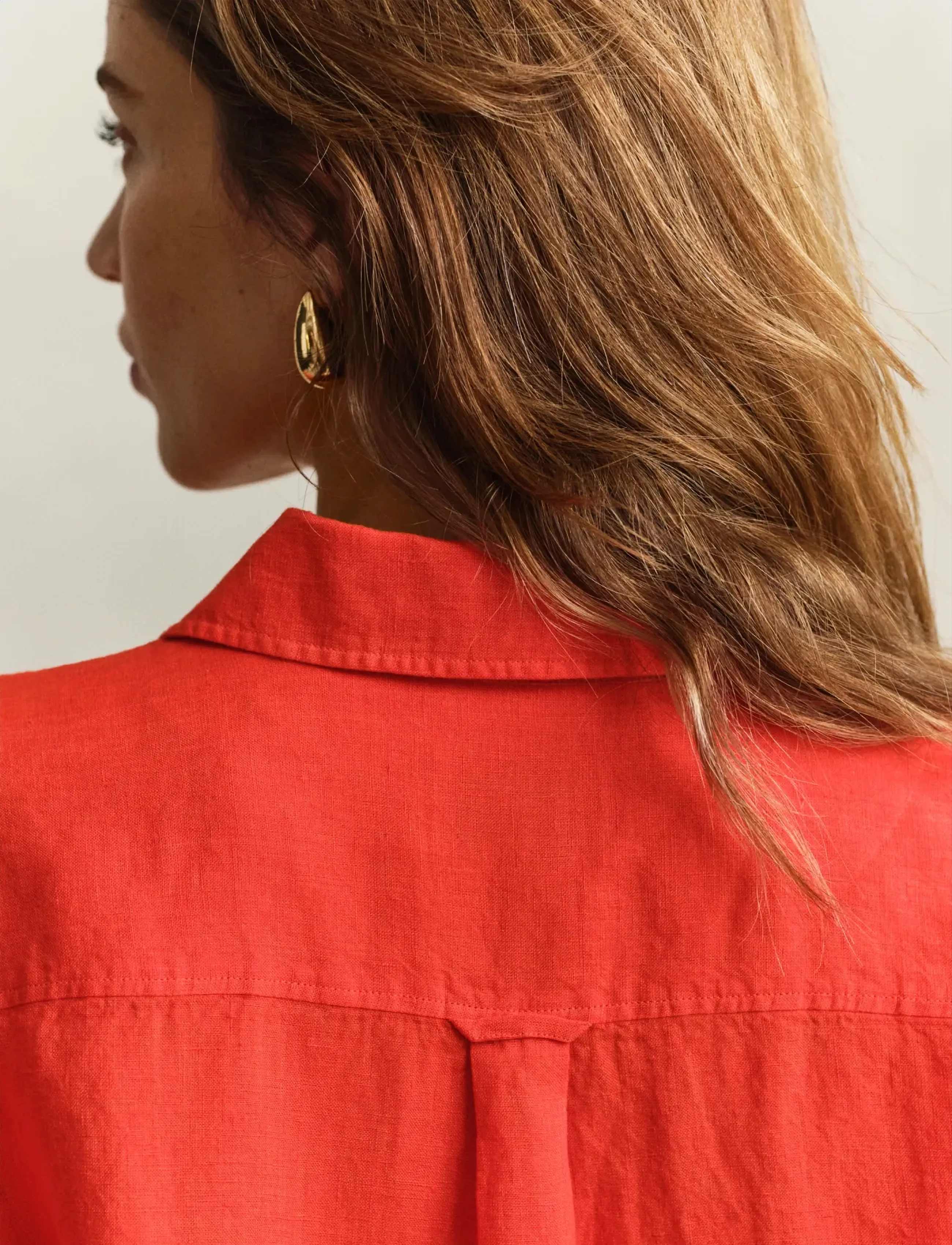 Gant - REL LINEN LS SHIRT - langärmlige hemden - perfect red - 4