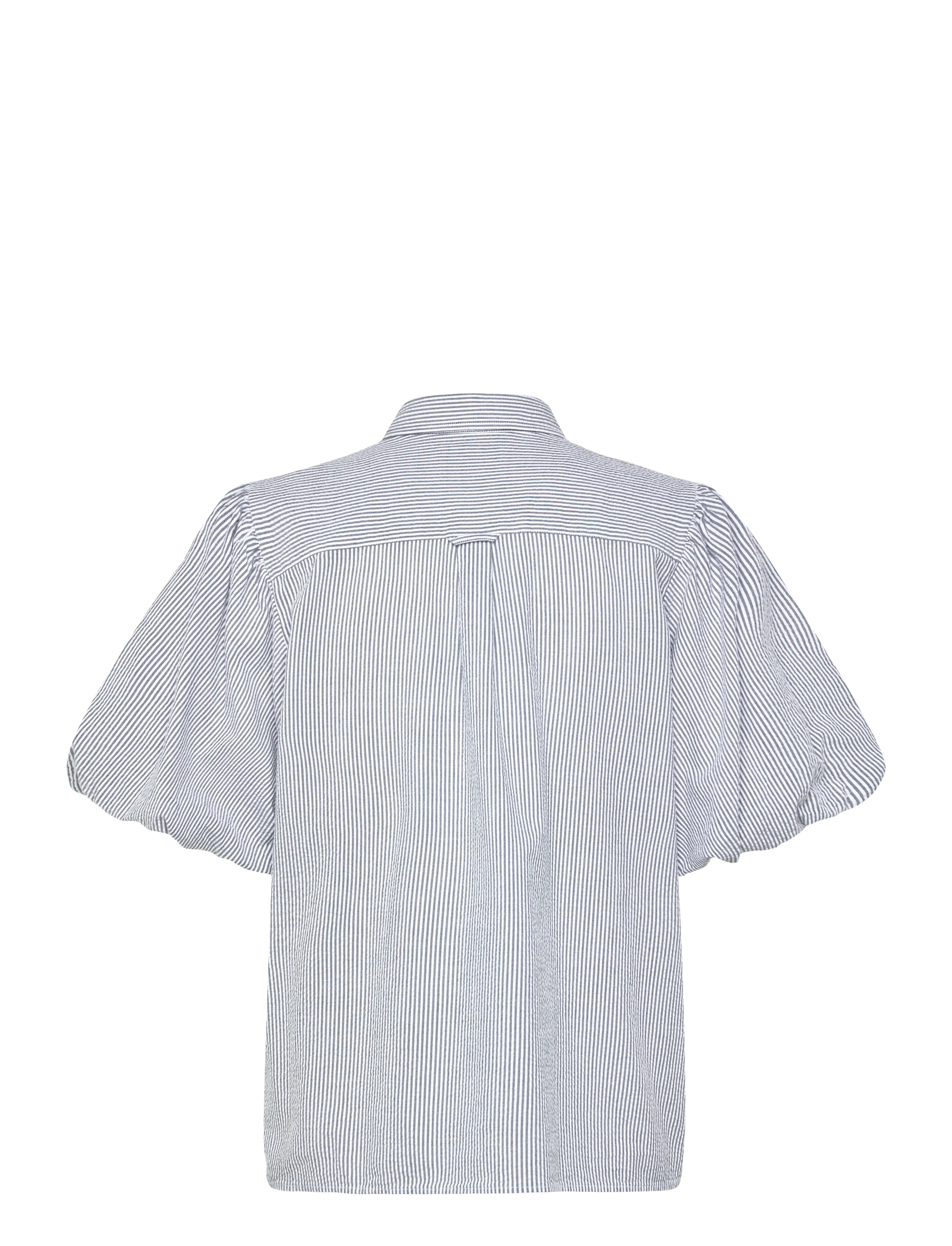 Gant - SEERSUCKER PUFF SLEEVE BLOUSE - blouses à manches courtes - evening blue - 2