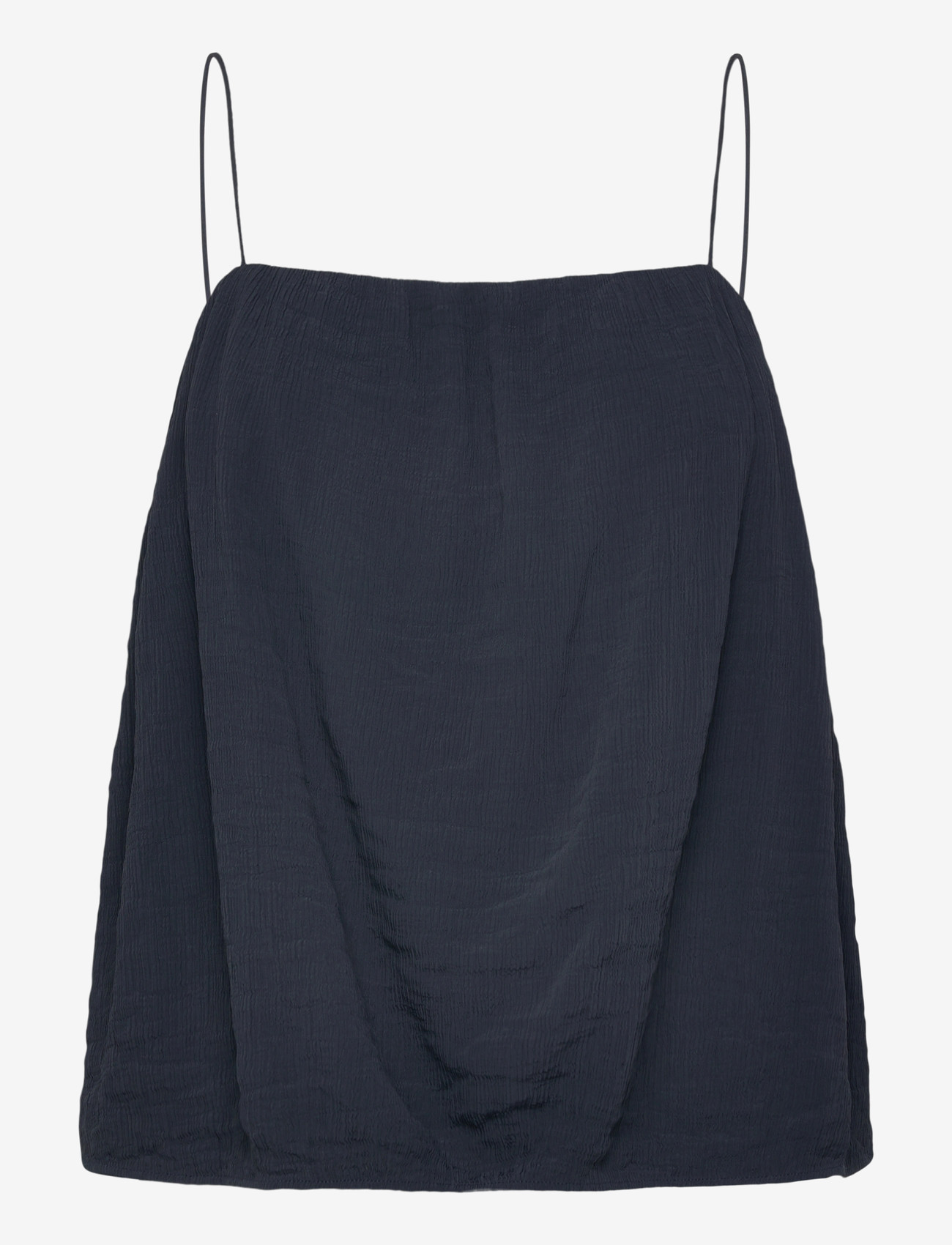 GANT - CRINKLED STRAP TOP - Ärmlösa blusar - evening blue - 0