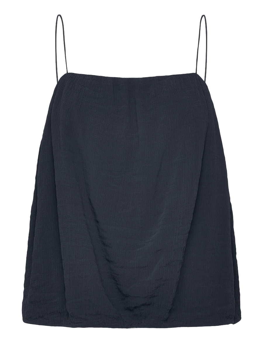 Gant - CRINKLED STRAP TOP - Ärmellose blusen - evening blue - 1