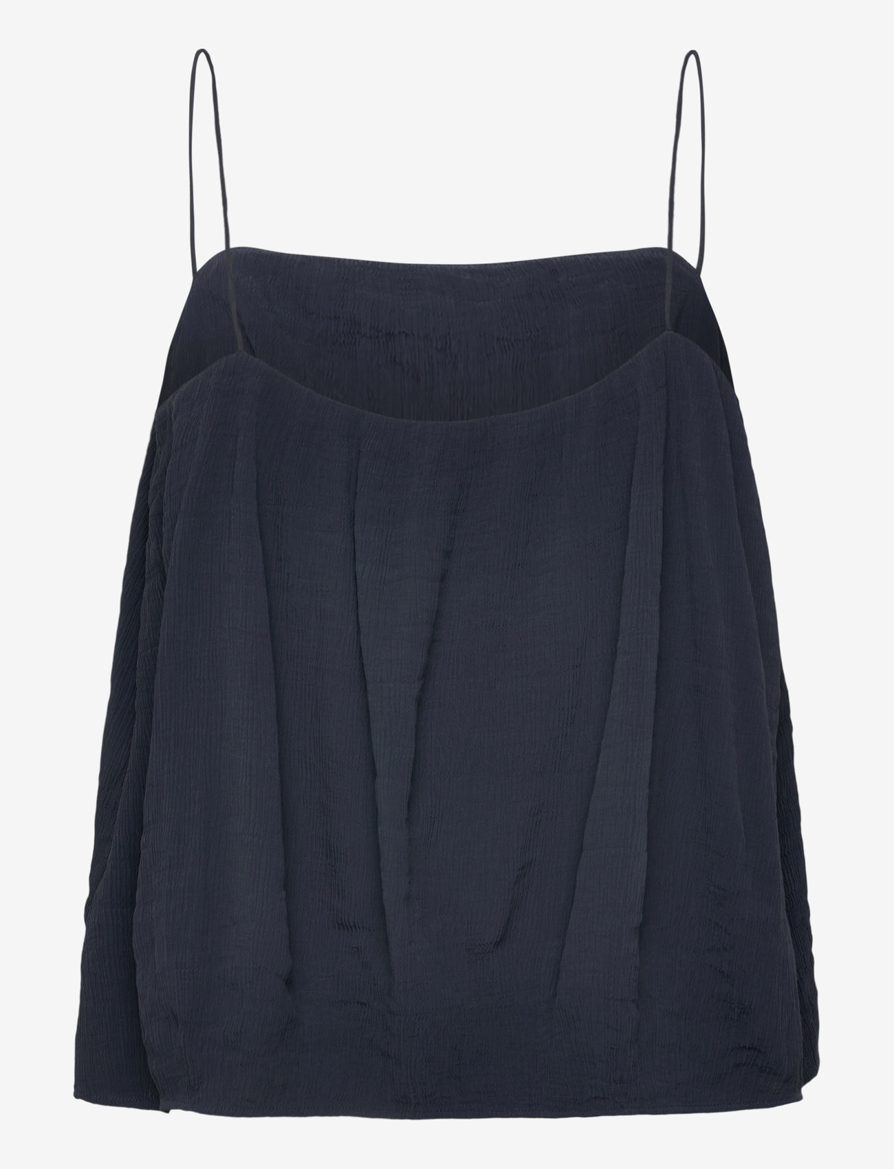 GANT - CRINKLED STRAP TOP - Ärmlösa blusar - evening blue - 1