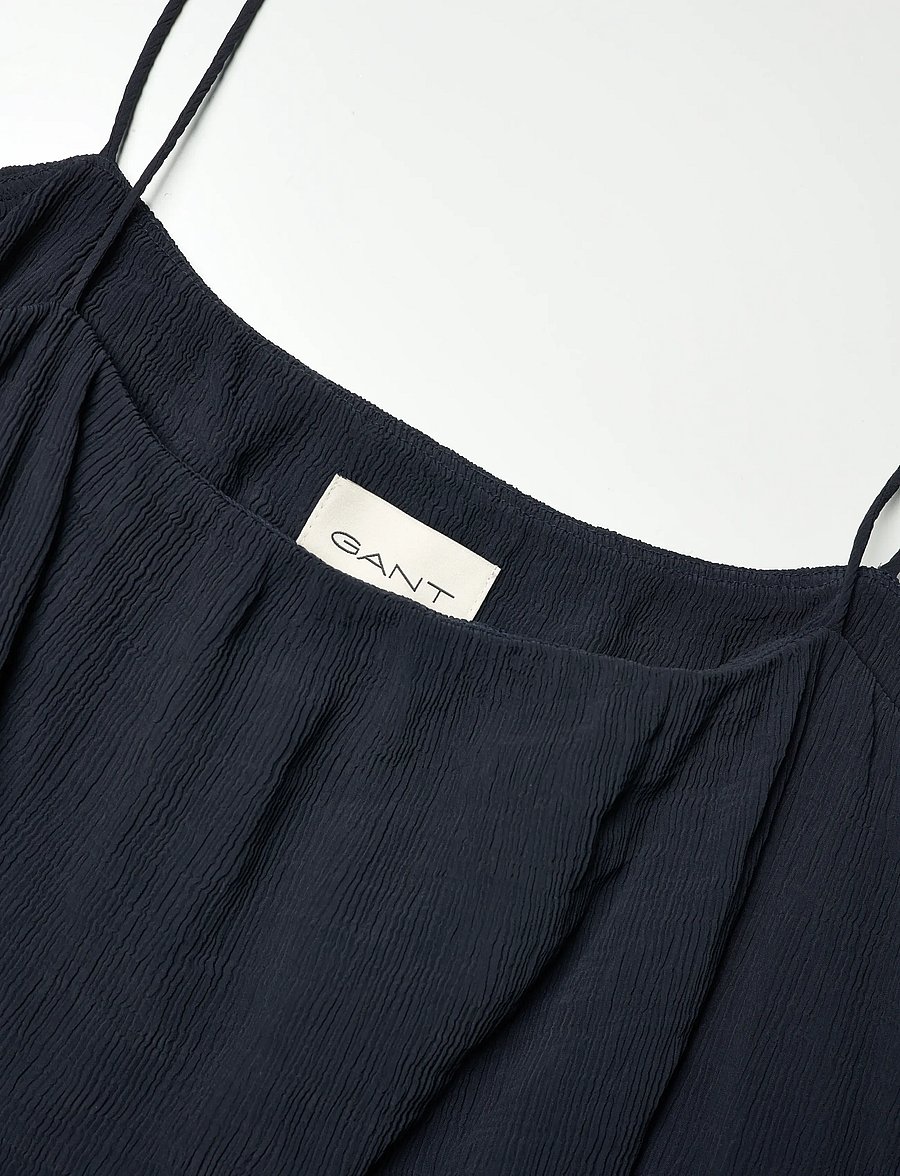 Gant - CRINKLED STRAP TOP - Ärmellose blusen - evening blue - 5