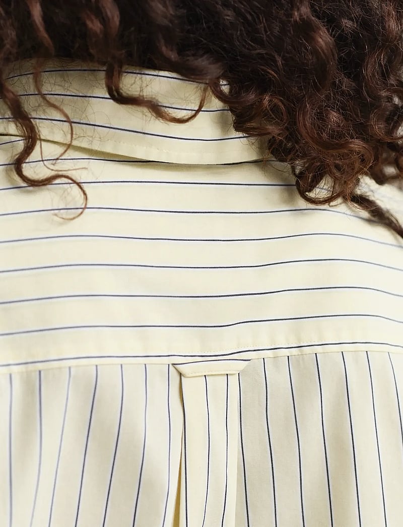 GANT - REL CLASSIC POPLIN STRIPE LS SHIRT - langærmede skjorter - vanilla yellow - 3