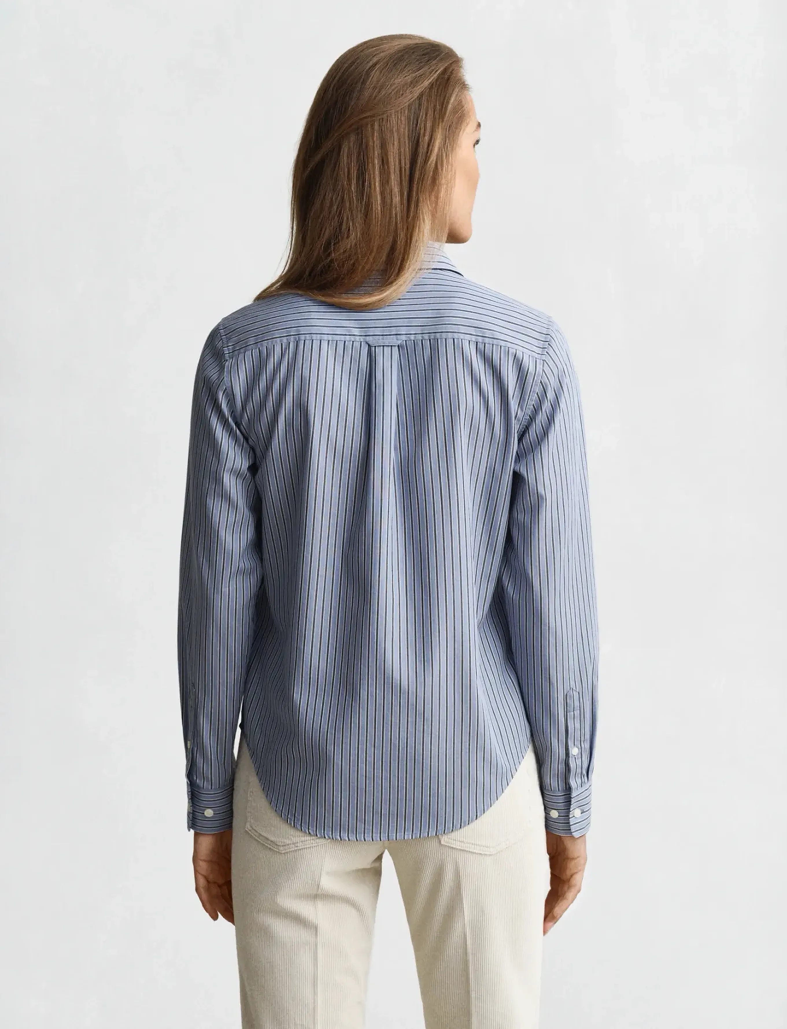Gant - REG CLASSIC POPLIN STRIPED SHIRT - chemises à manches longues - faded denim - 2