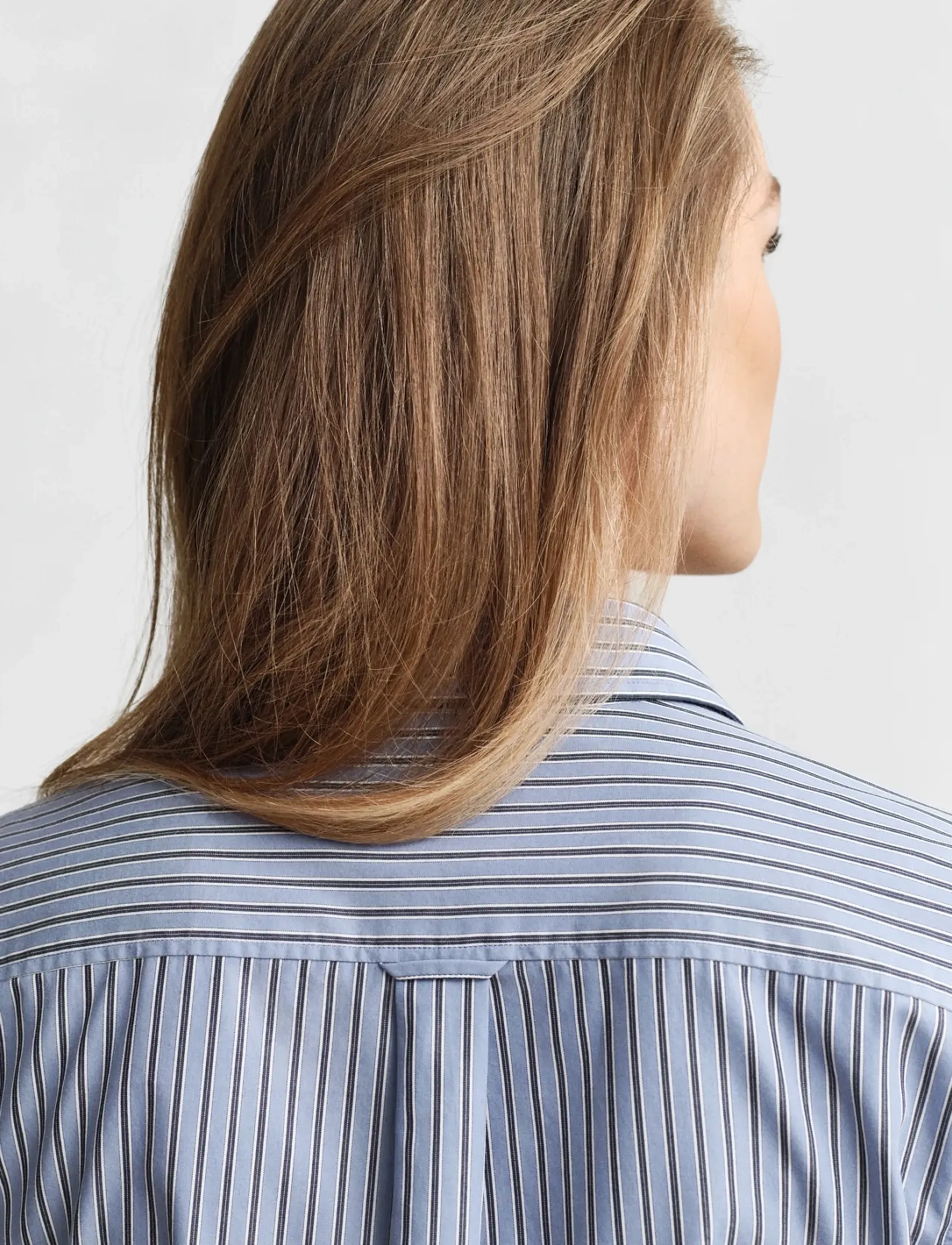 Gant - REG CLASSIC POPLIN STRIPED SHIRT - chemises à manches longues - faded denim - 3