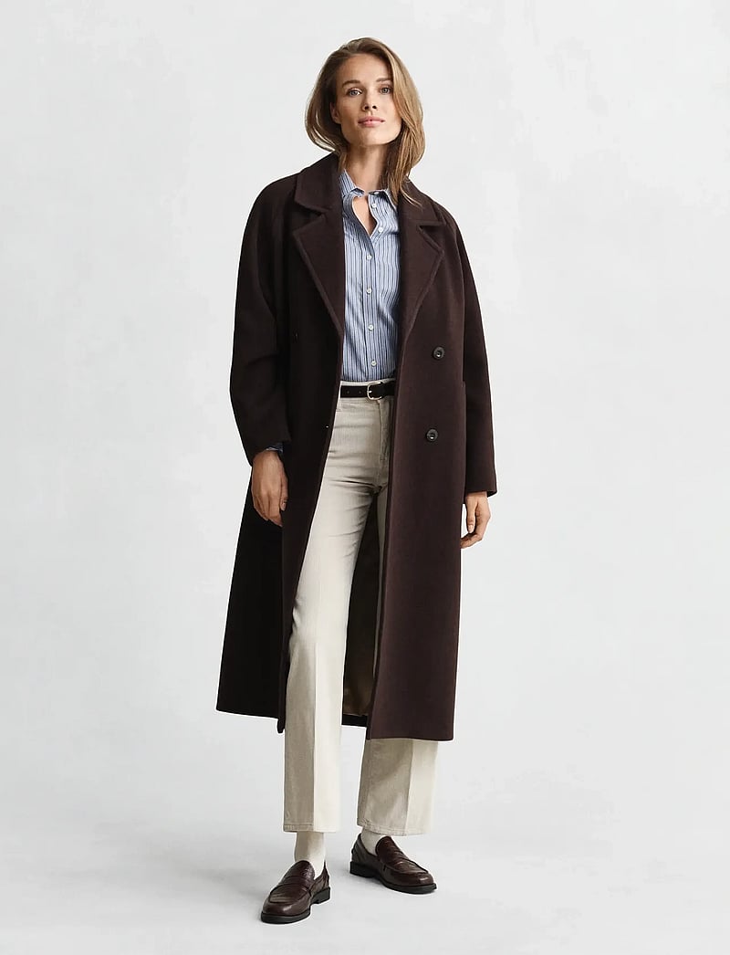 GANT - REG CLASSIC POPLIN STRIPED SHIRT - langärmlige hemden - faded denim - 4