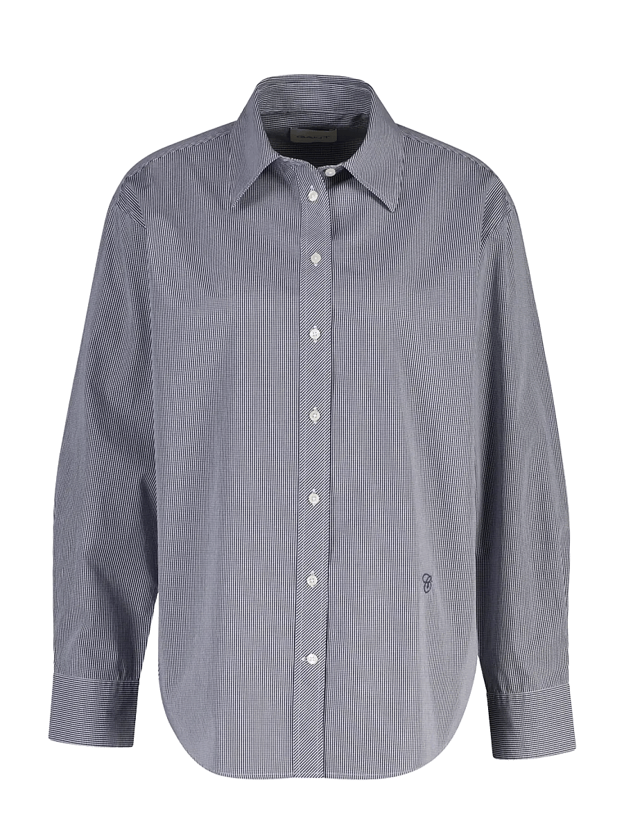 Gant - REL CHECKED SHIRT - langärmlige hemden - classic blue - 1