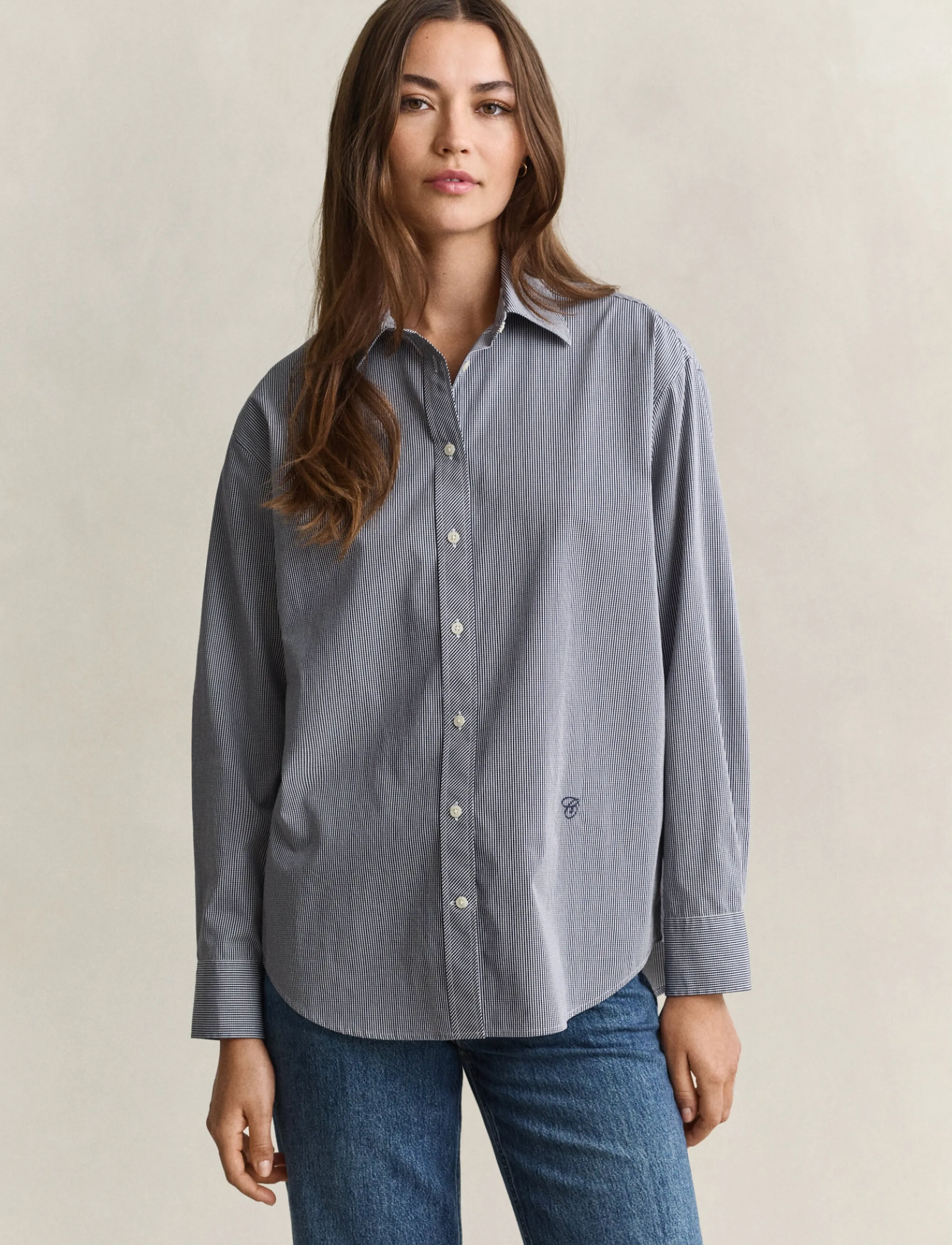 Gant REL CHECKED SHIRT - Hemden - CLASSIC BLUE / navy