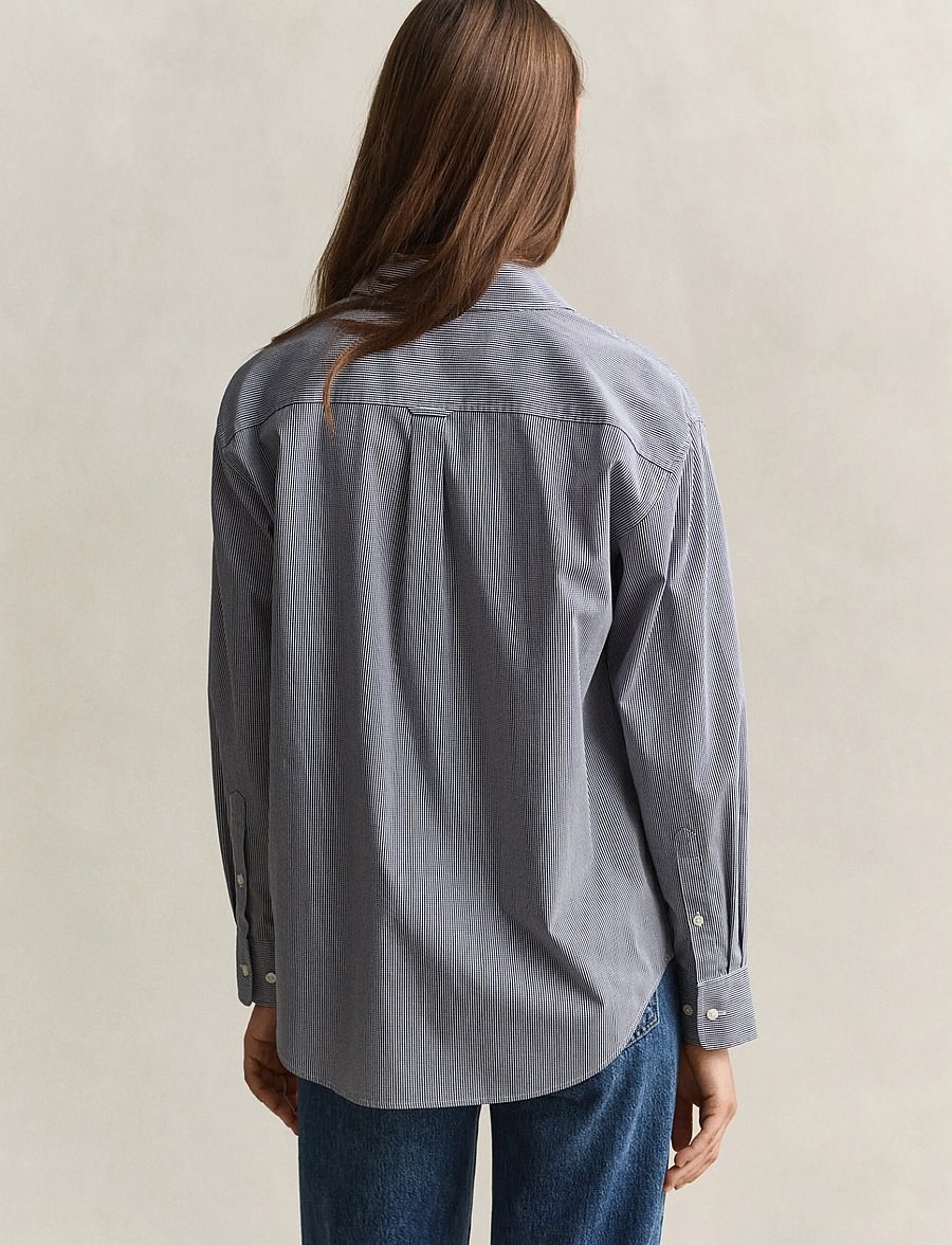Gant - REL CHECKED SHIRT - langärmlige hemden - classic blue - 2