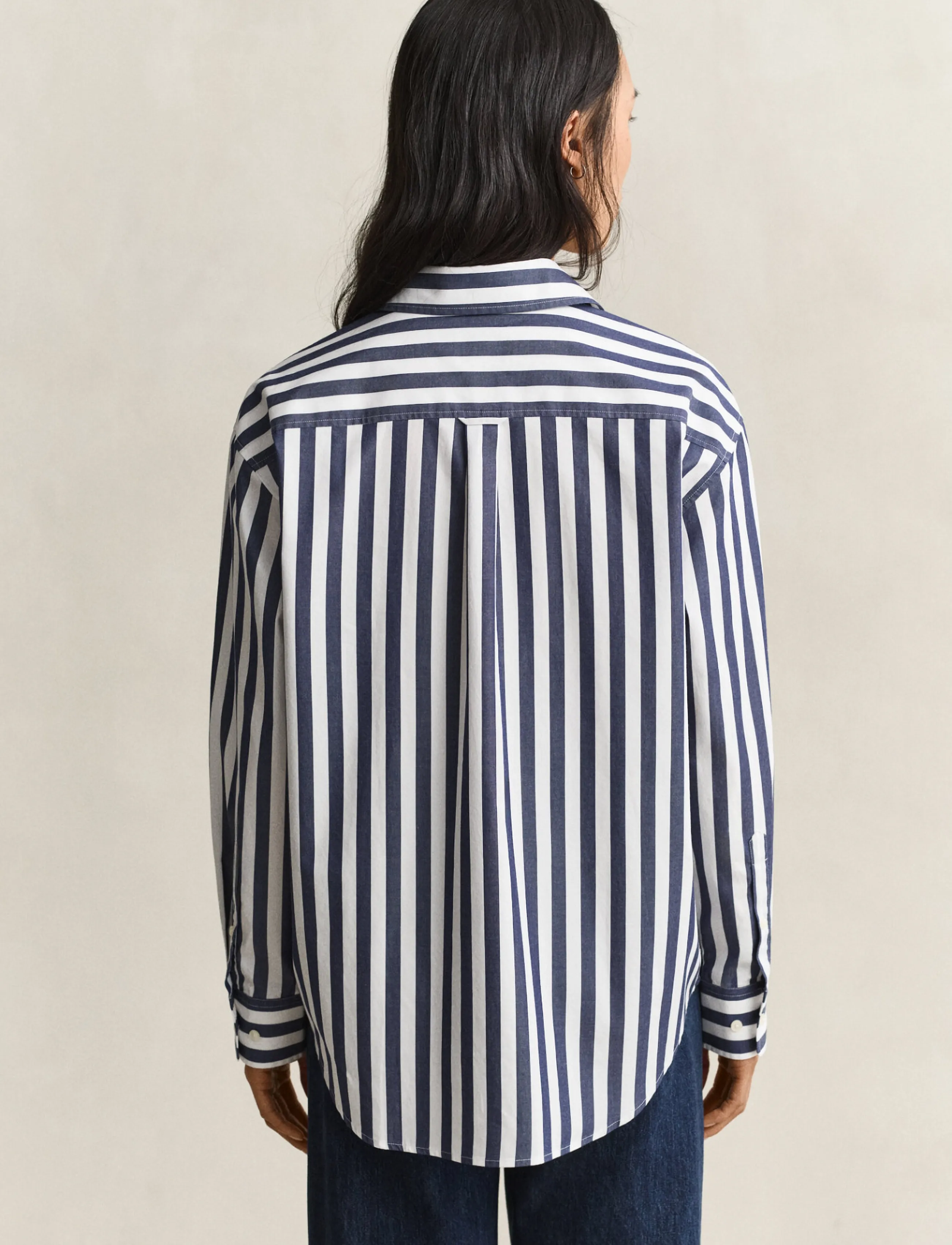 Gant - REL STRIPED CLASSIC POPLIN SHIRT - pikkade varrukatega särgid - classic blue - 2