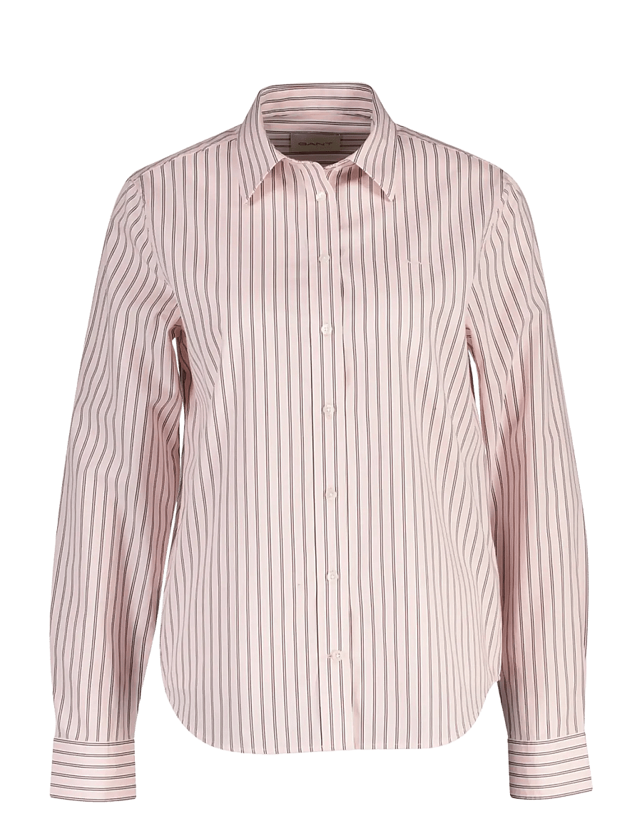 Gant - REG CLASSIC POPLIN STRIPED SHIRT - pikkade varrukatega särgid - deep grape purple - 0