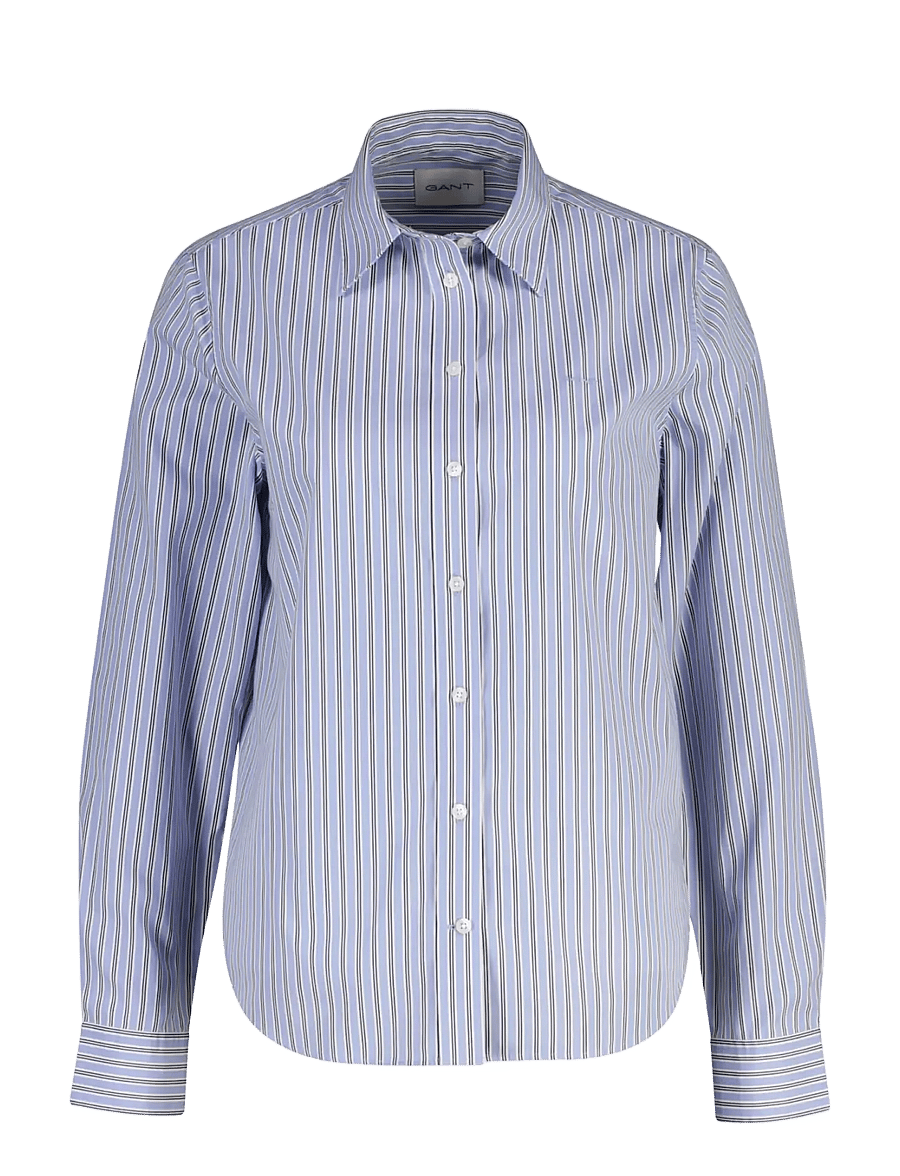 Gant - REG CLASSIC POPLIN STRIPED SHIRT - langärmlige hemden - misty lavender - 0