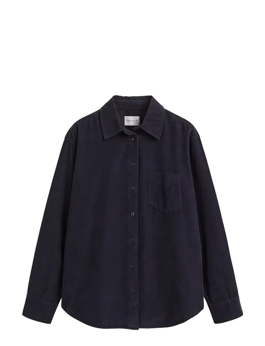 Gant - REL CORDROY SHIRT - langärmlige hemden - evening blue - 1