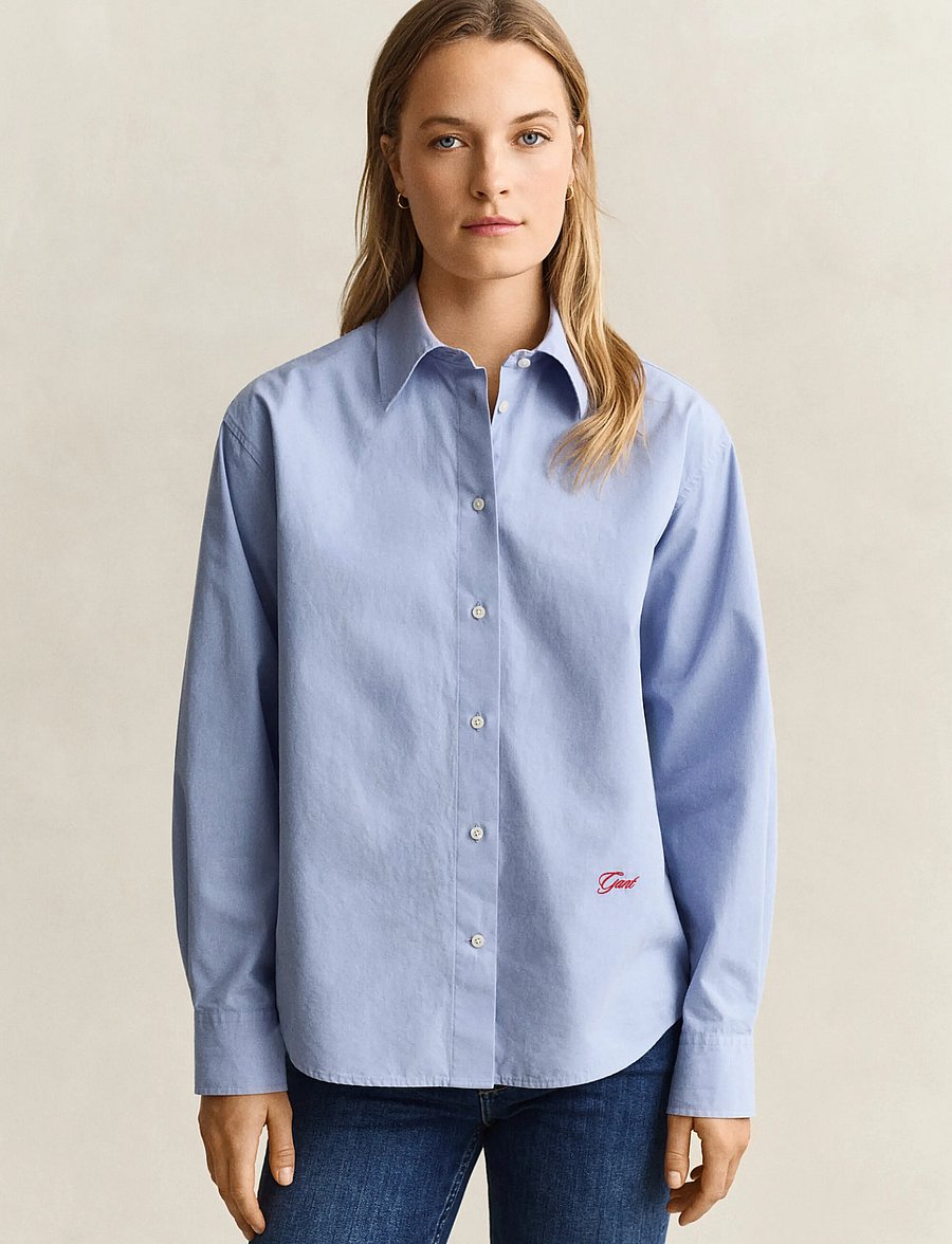 Gant - REL POPLIN SHIRT - misty lavender - 0