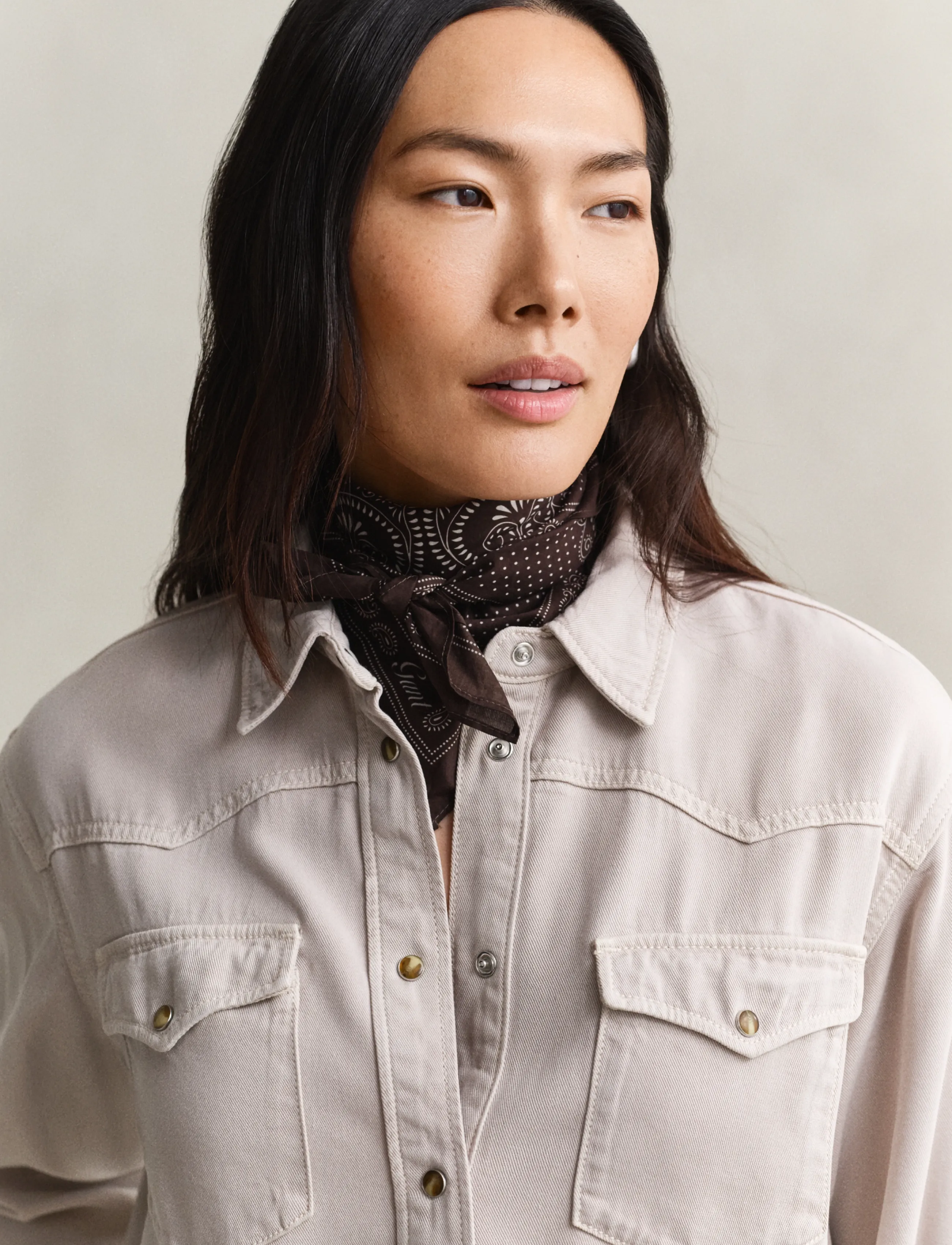 Gant Rel Denim Twill Ranger Shirt skjortor dam – bild 7