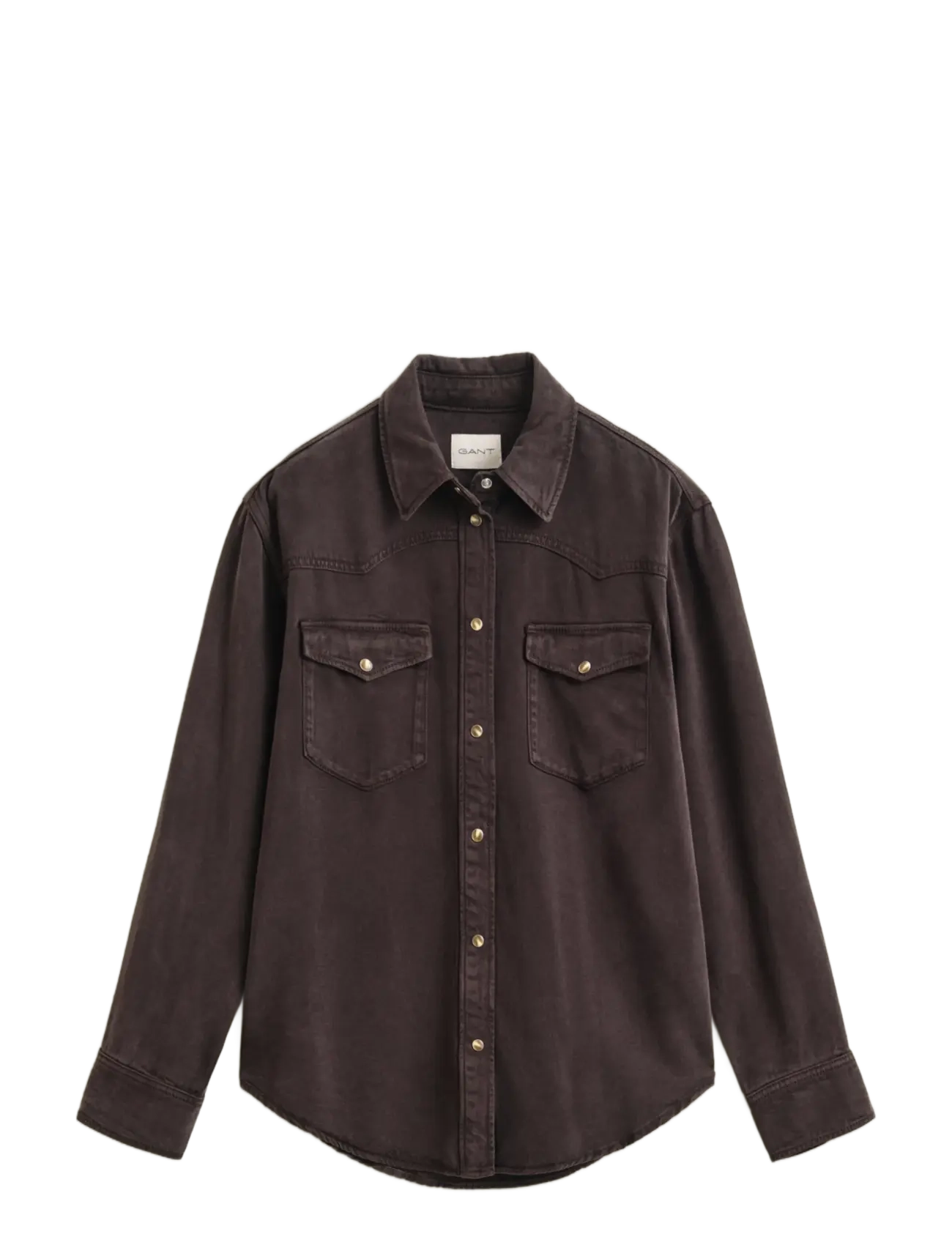 Gant REL DENIM TWILL RANGER SHIRT - Bluser & Skjorter - DEEP BROWN / brown
