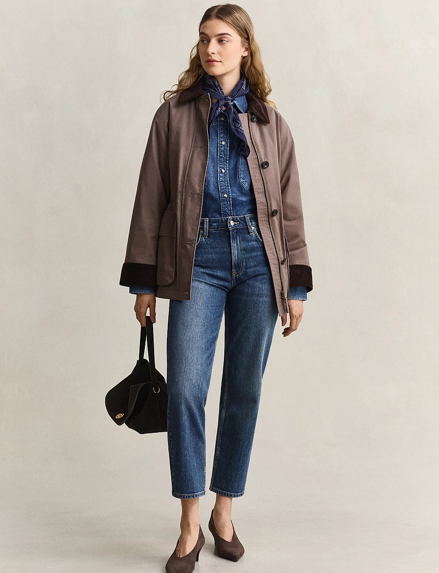 Gant - REL DENIM RANGER SHIRT - denimskjorter - mid blue worn in - 3