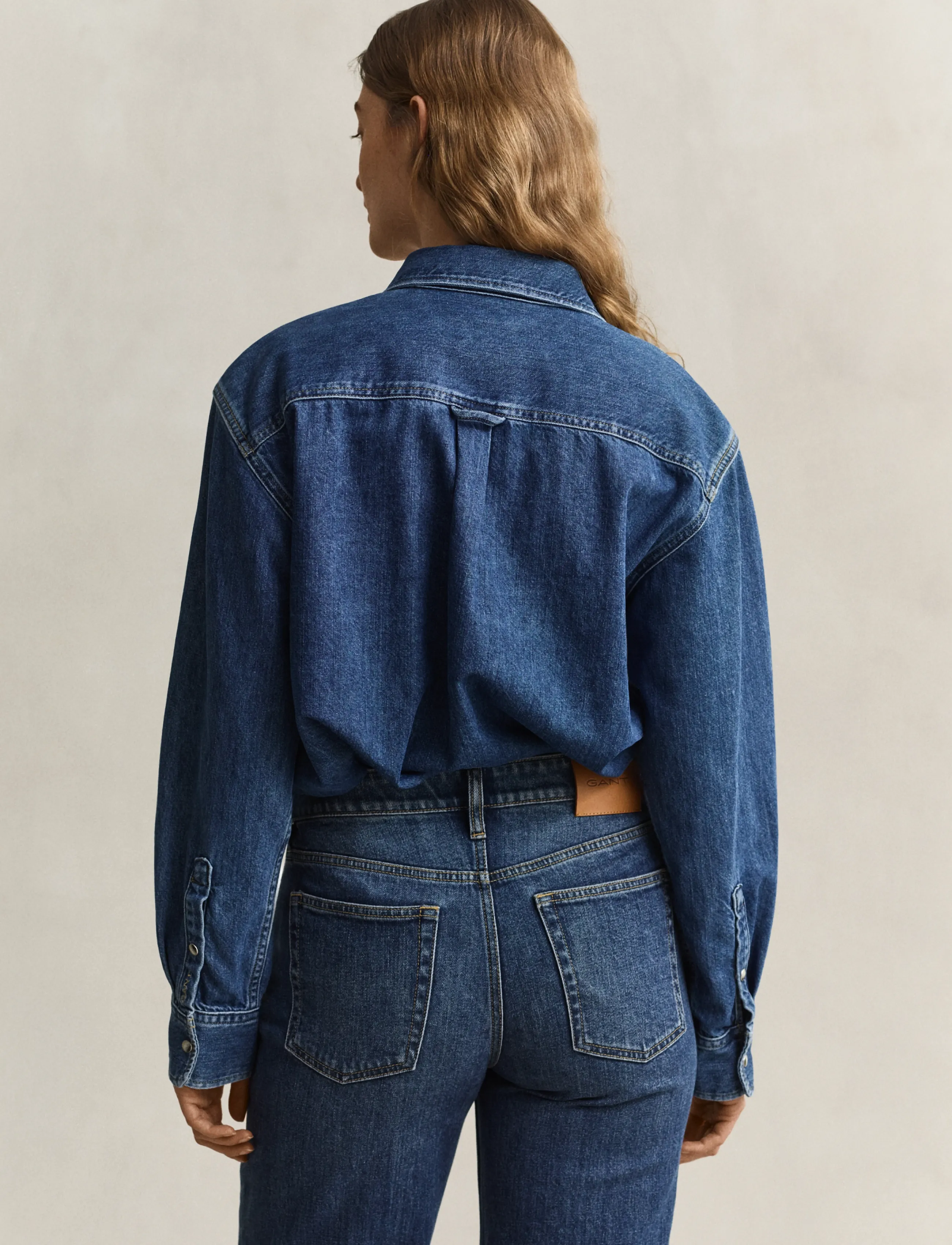 Gant - REL DENIM RANGER SHIRT - denimskjorter - mid blue worn in - 4