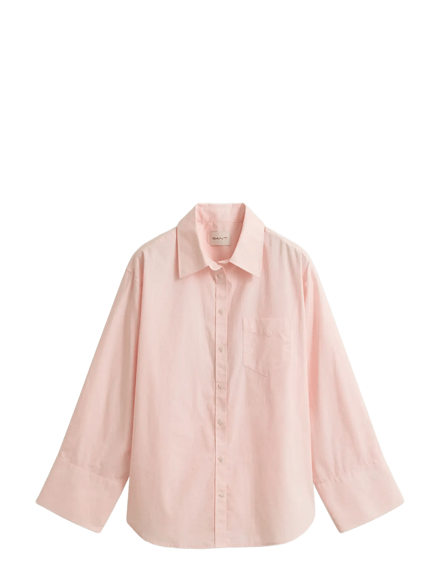 Gant - CLASSIC POPLIN WIDE SLEEVE SHIRT - pikkade varrukatega särgid - refined pink - 0