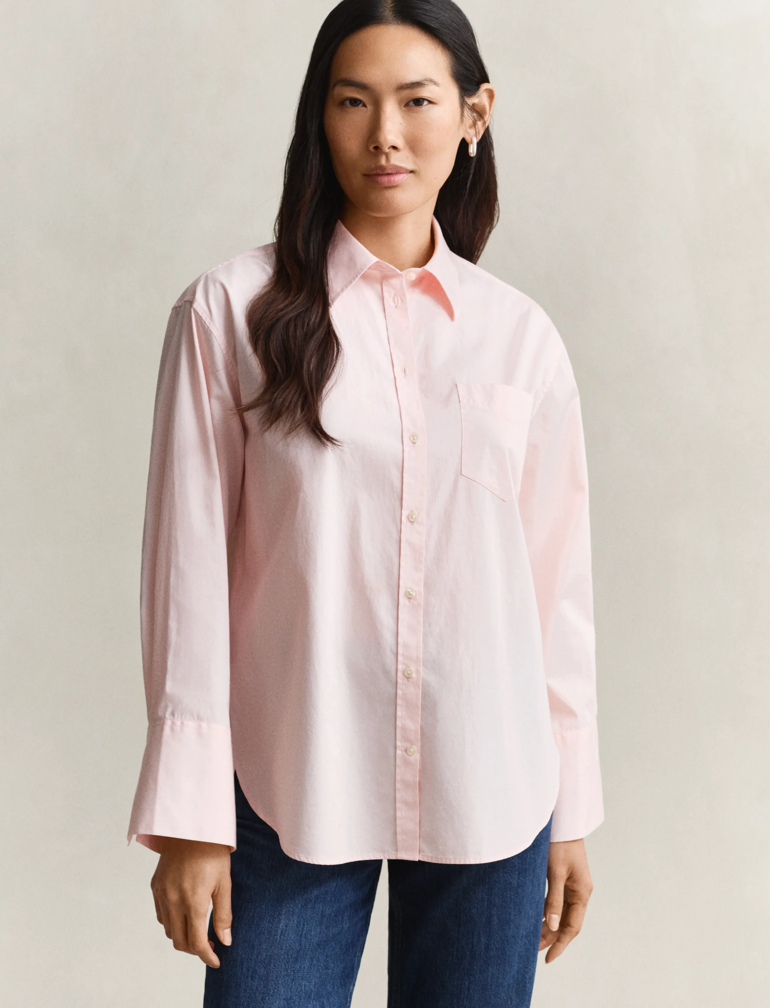 Classic Poplin Wide Sleeve Shirt