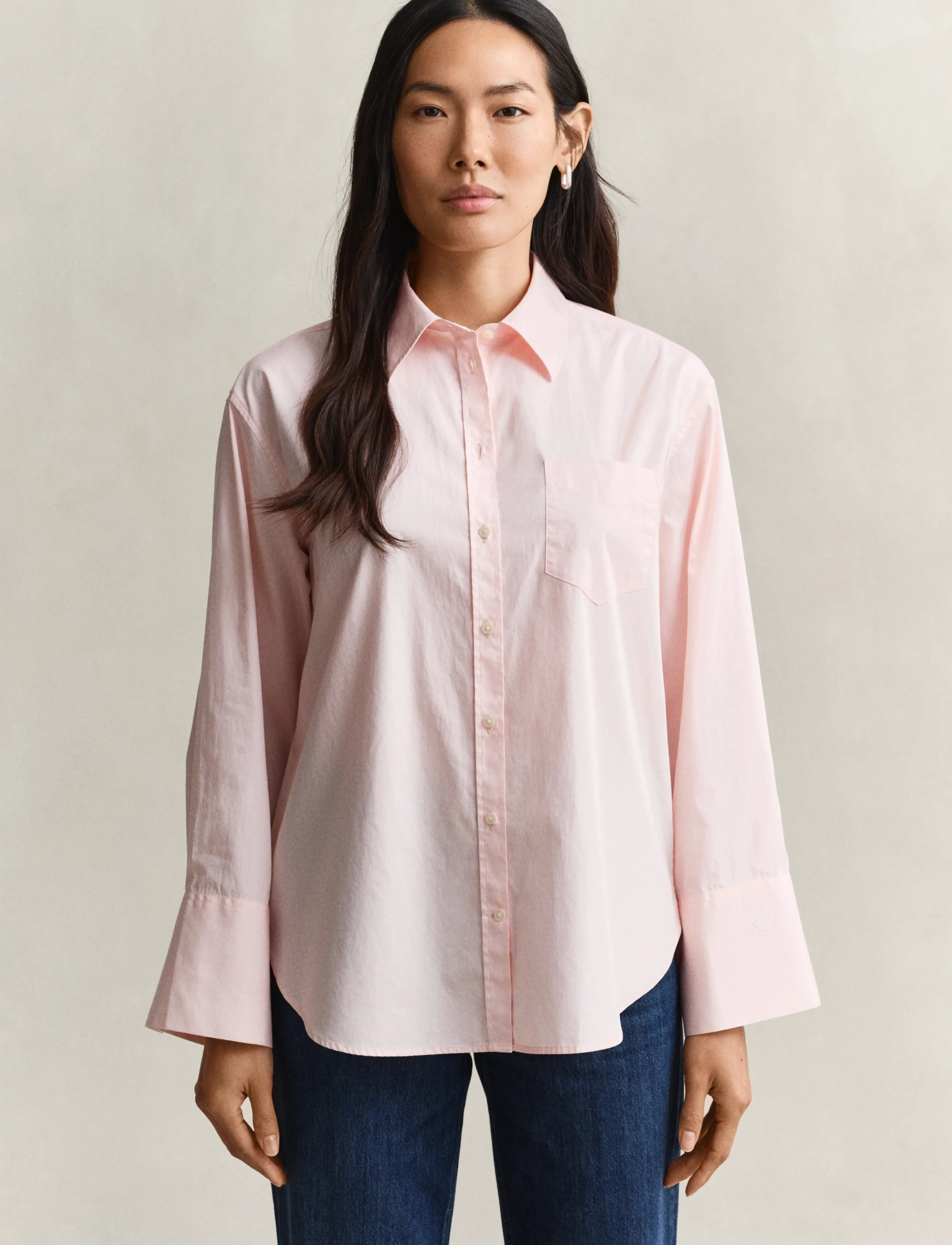 Gant - CLASSIC POPLIN WIDE SLEEVE SHIRT - langärmlige hemden - refined pink - 2
