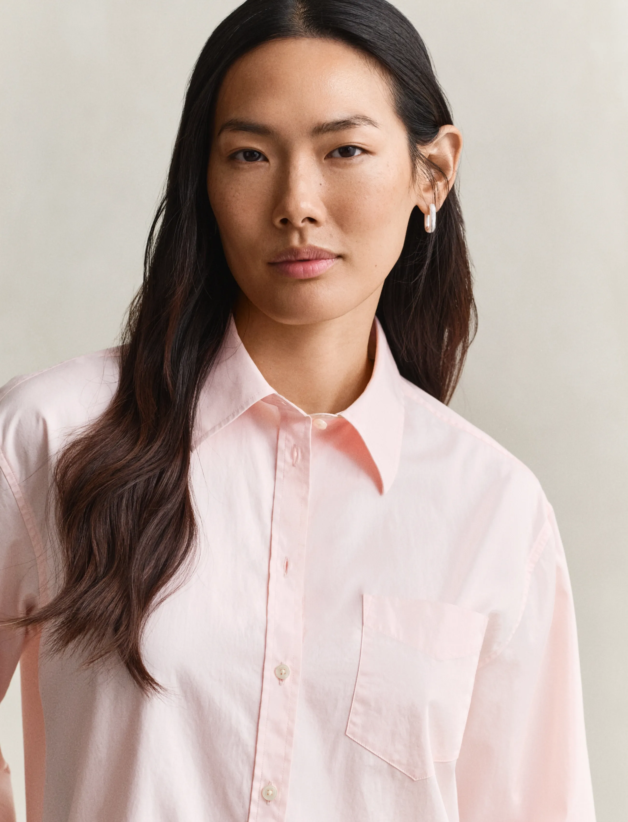 Gant Classic Poplin Wide Sleeve Shirt skjortor dam – bild 6