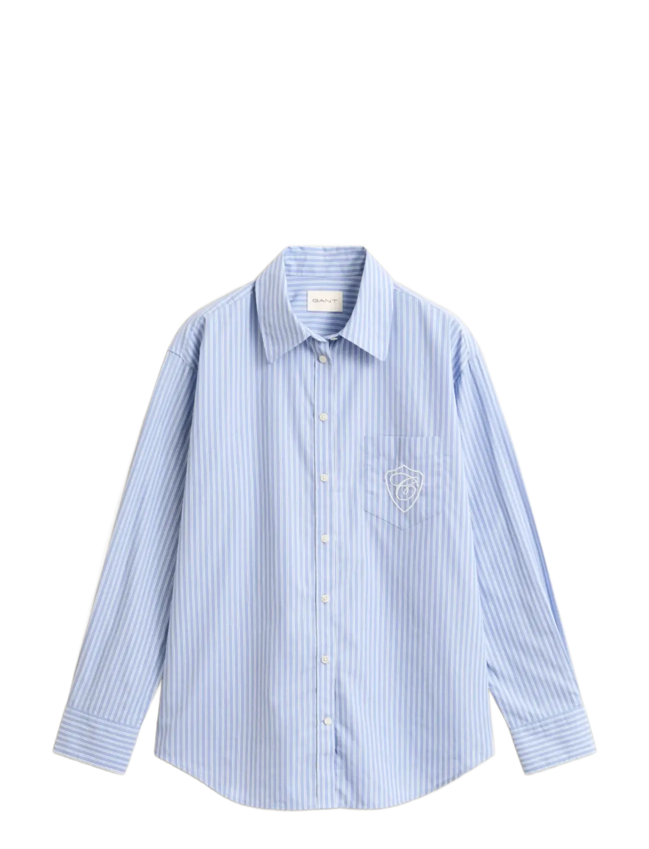 Gant REL CLASSIC POPLIN STRIPE SHIRT - Långärmade skjortor - MISTY LAVENDER / blue