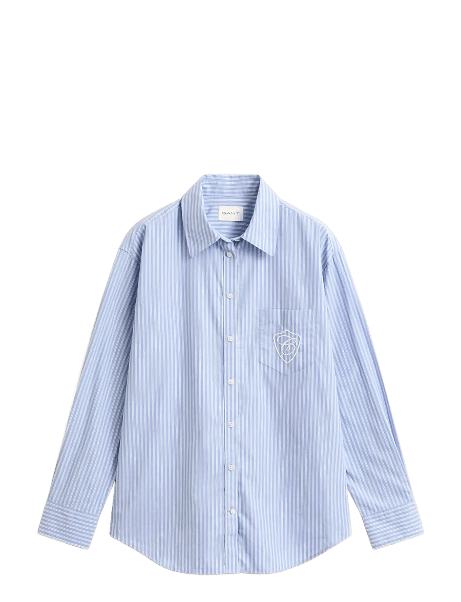Gant - REL CLASSIC POPLIN STRIPE SHIRT - pikkade varrukatega särgid - misty lavender - 0