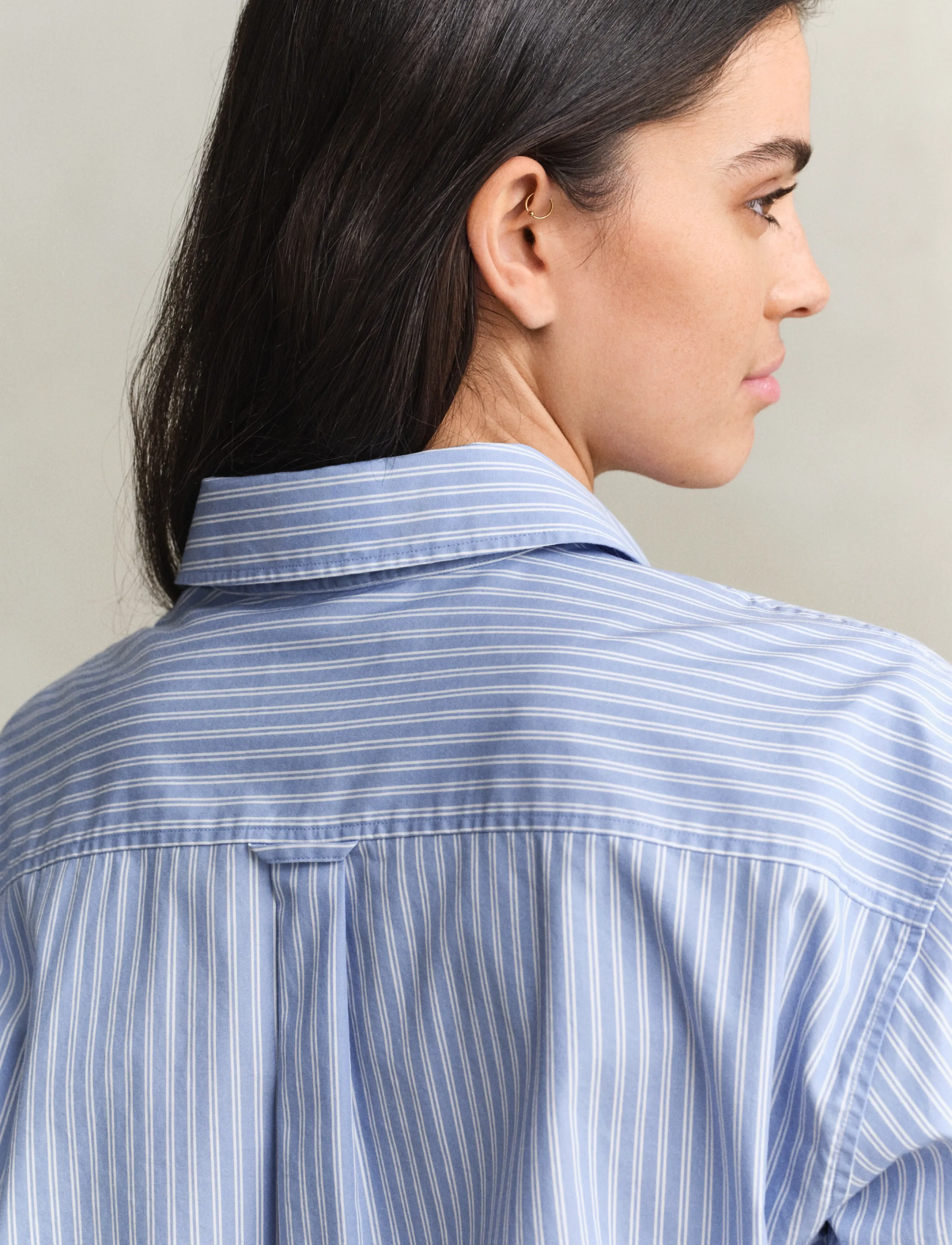 Gant - REL CLASSIC POPLIN STRIPE SHIRT - langermede skjorter - misty lavender - 4