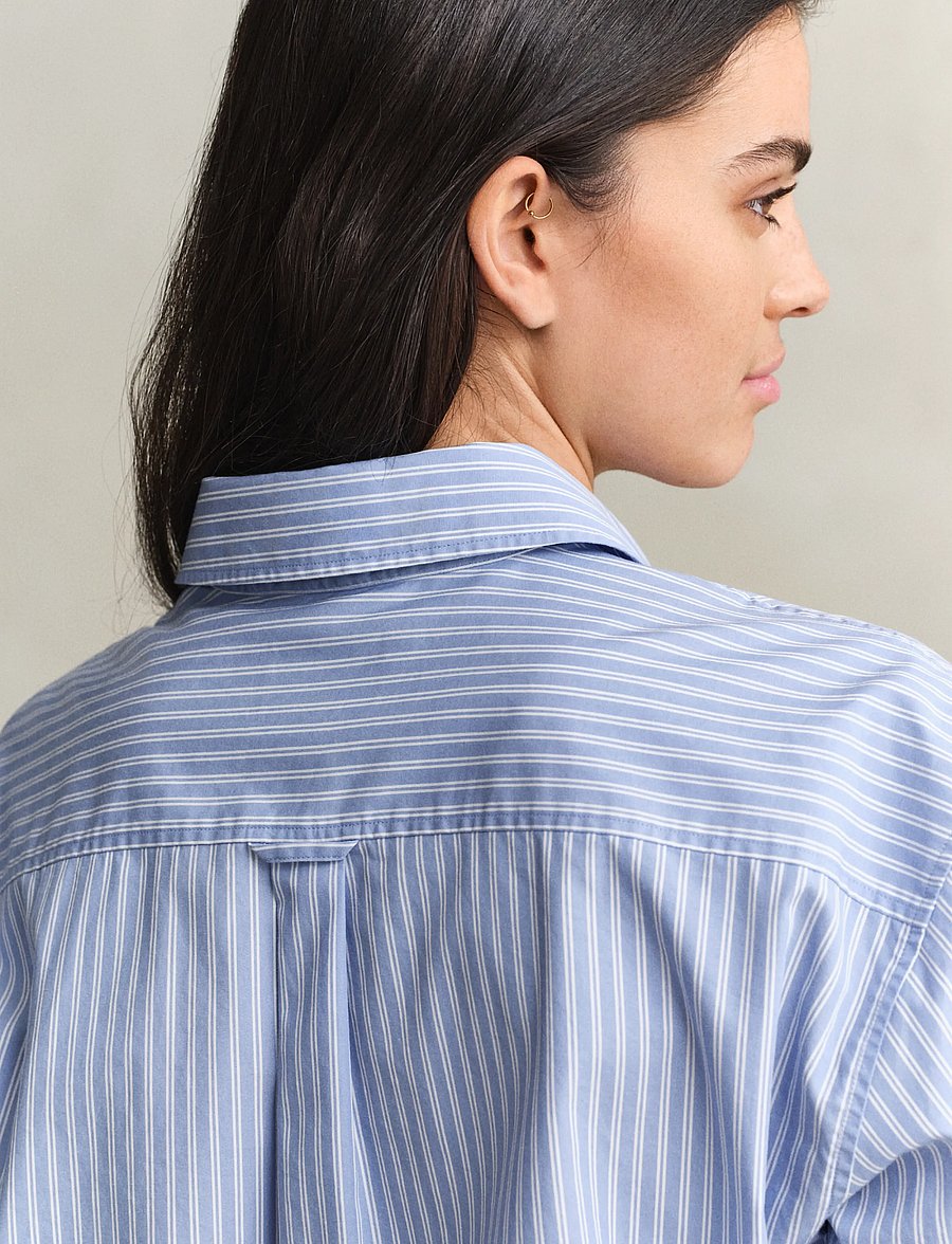 Gant - REL CLASSIC POPLIN STRIPE SHIRT - langermede skjorter - misty lavender - 4